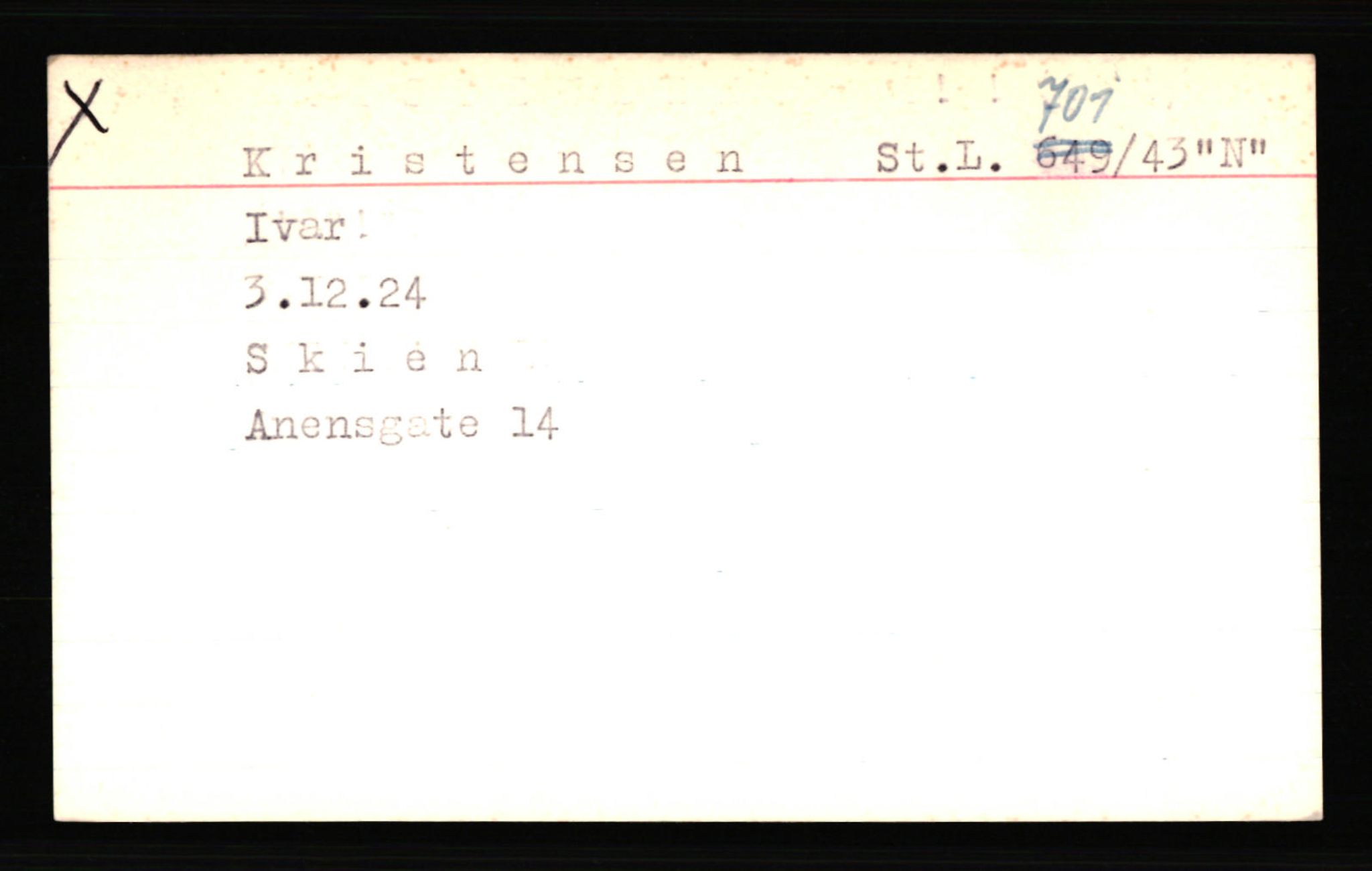 SS- und Polizeigericht Nord (IX), AV/RA-RAFA-3182/0001/C/Ca/L0004: kartotekkort for personer alfabetisk på etternavn: John-L, 1940-1945, s. 359