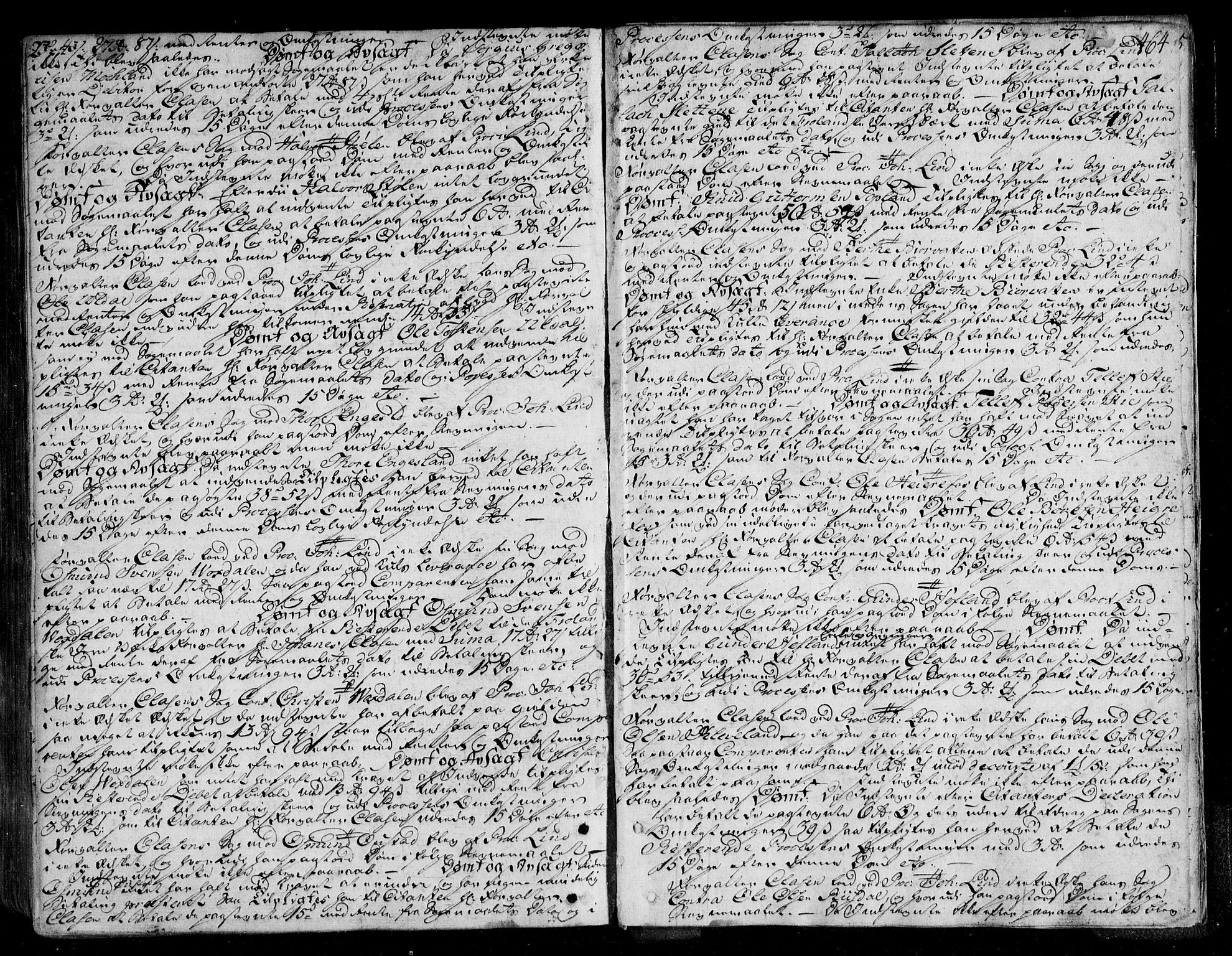 Østre Råbyggelag sorenskriveri, AV/SAK-1221-0016/F/Fa/L0020: Tingbok nr 19 med register, 1771-1780, s. 463b-464a