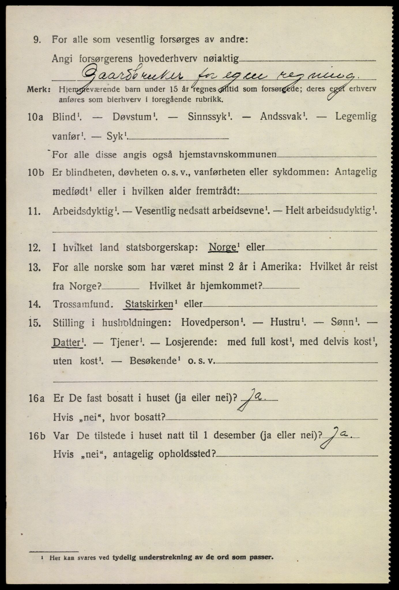 SAKO, Folketelling 1920 for 0630 Øvre Sandsvær herred, 1920, s. 2845