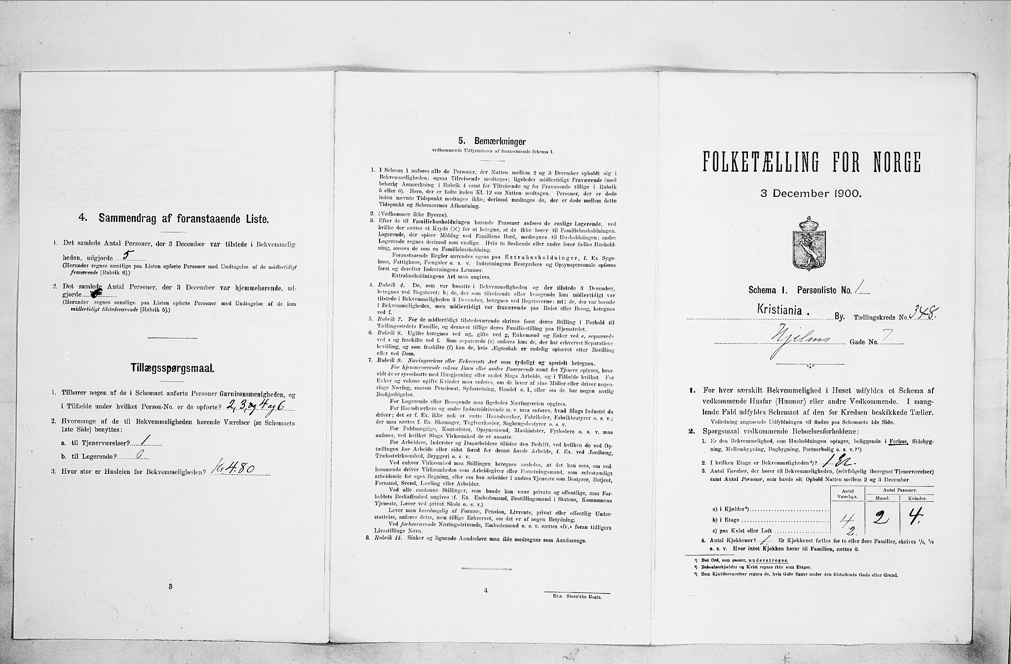 SAO, Folketelling 1900 for 0301 Kristiania kjøpstad, 1900, s. 37962