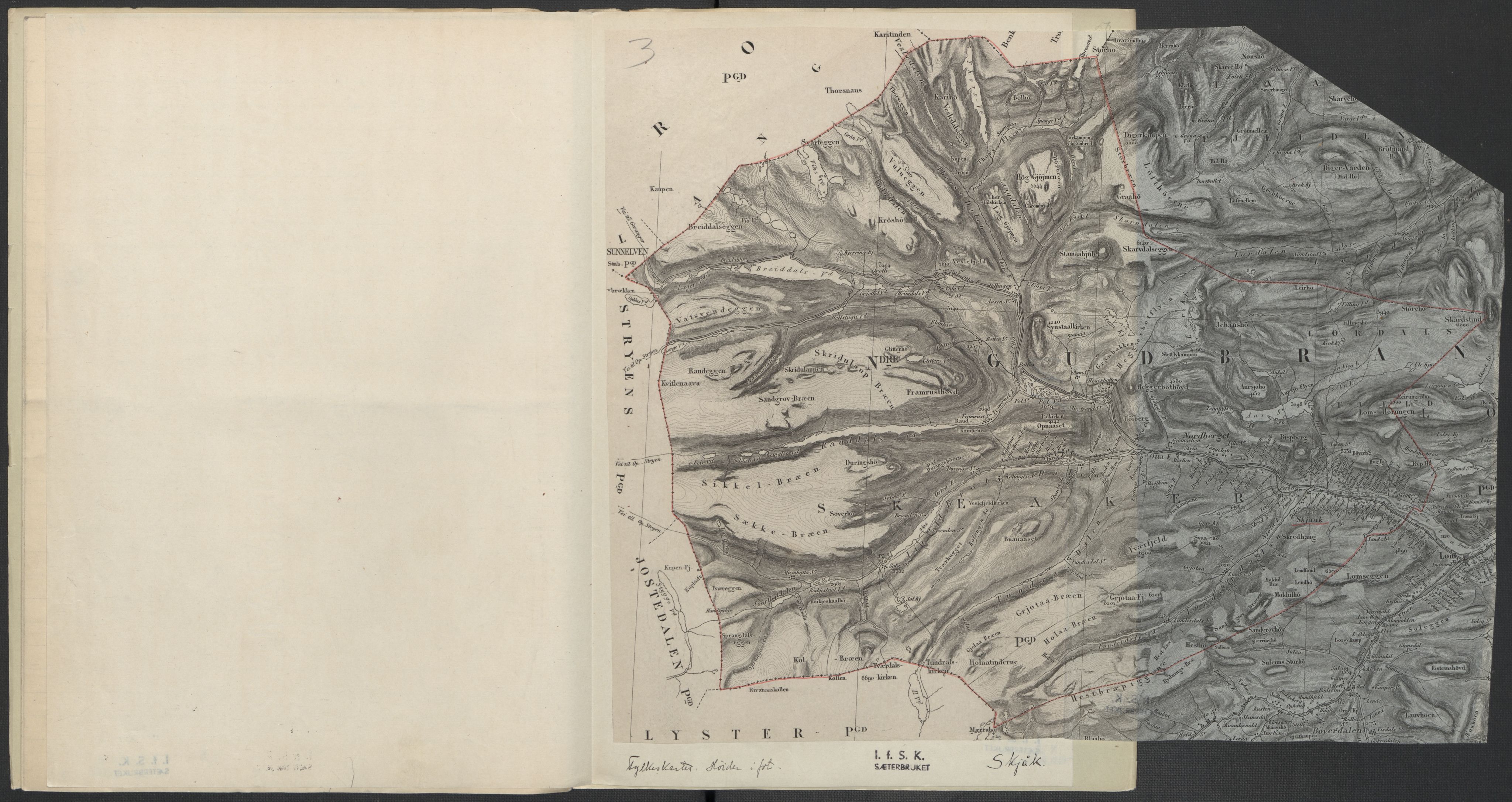 Instituttet for sammenlignende kulturforskning, AV/RA-PA-0424/F/Fc/L0004/0001: Eske B4: / Oppland (perm VII), 1934-1936