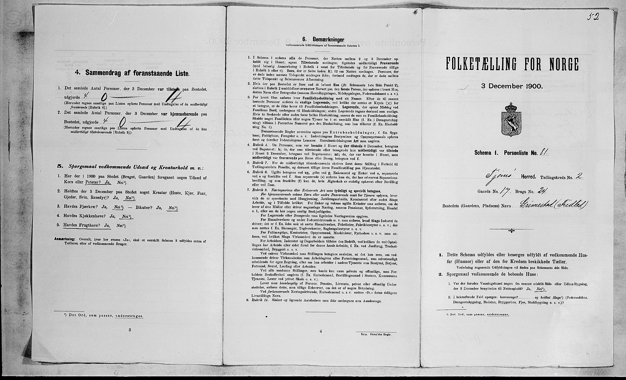 RA, Folketelling 1900 for 0723 Tjøme herred, 1900, s. 400