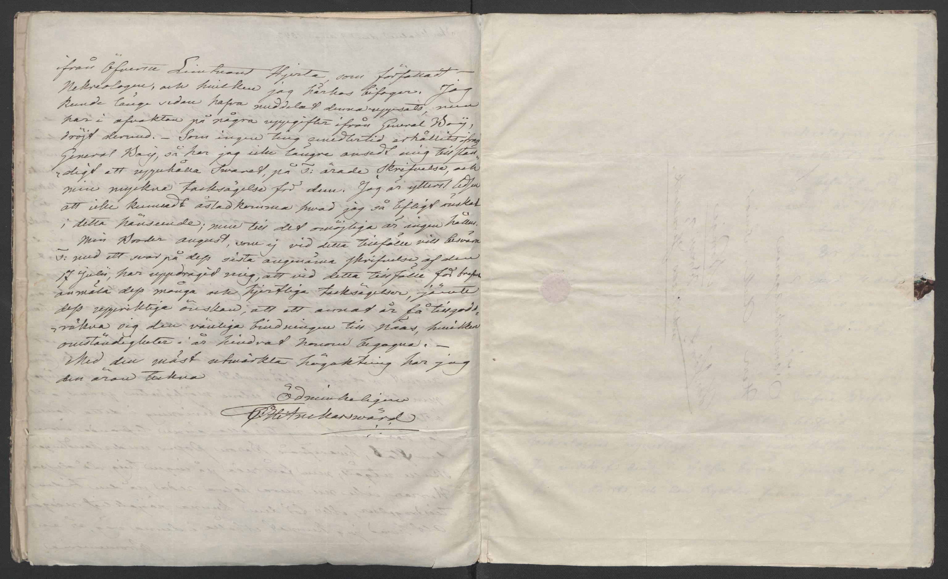Faye, Andreas, AV/RA-PA-0015/F/Fh/L0028/0002: -- / Optegnelser ang. begivenhedene 1807-1814, af oberst Brock, Carl H. Anckarsvärd, Gustaf Hjerta m.fl. (afg. i samme anledning), s. 32