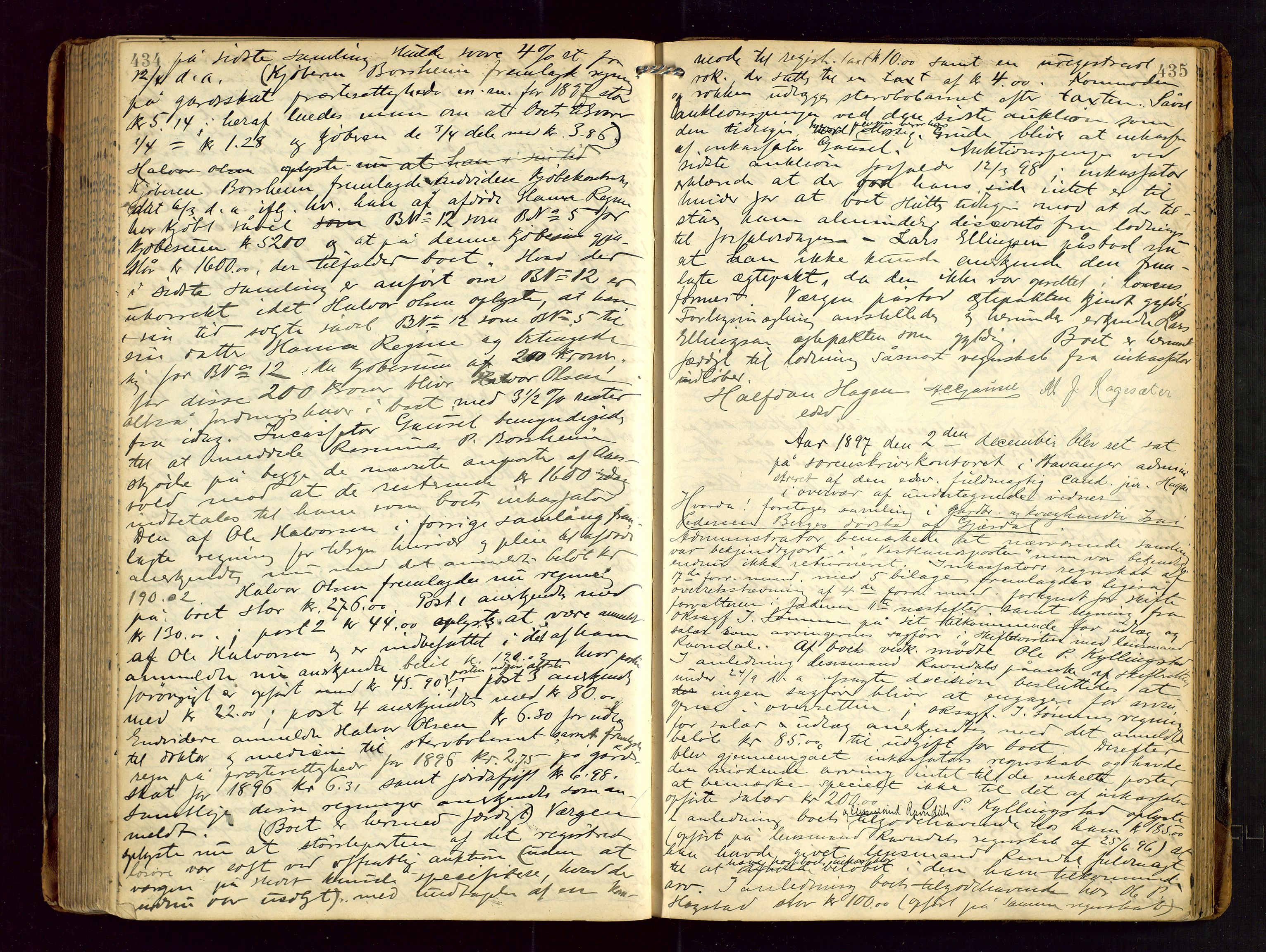 Jæren sorenskriveri, AV/SAST-A-100310/01/5/50/50BA/L0005: SKIFTEFORHANDLINGSPROTOKOLL, 1893-1901, s. 434-435
