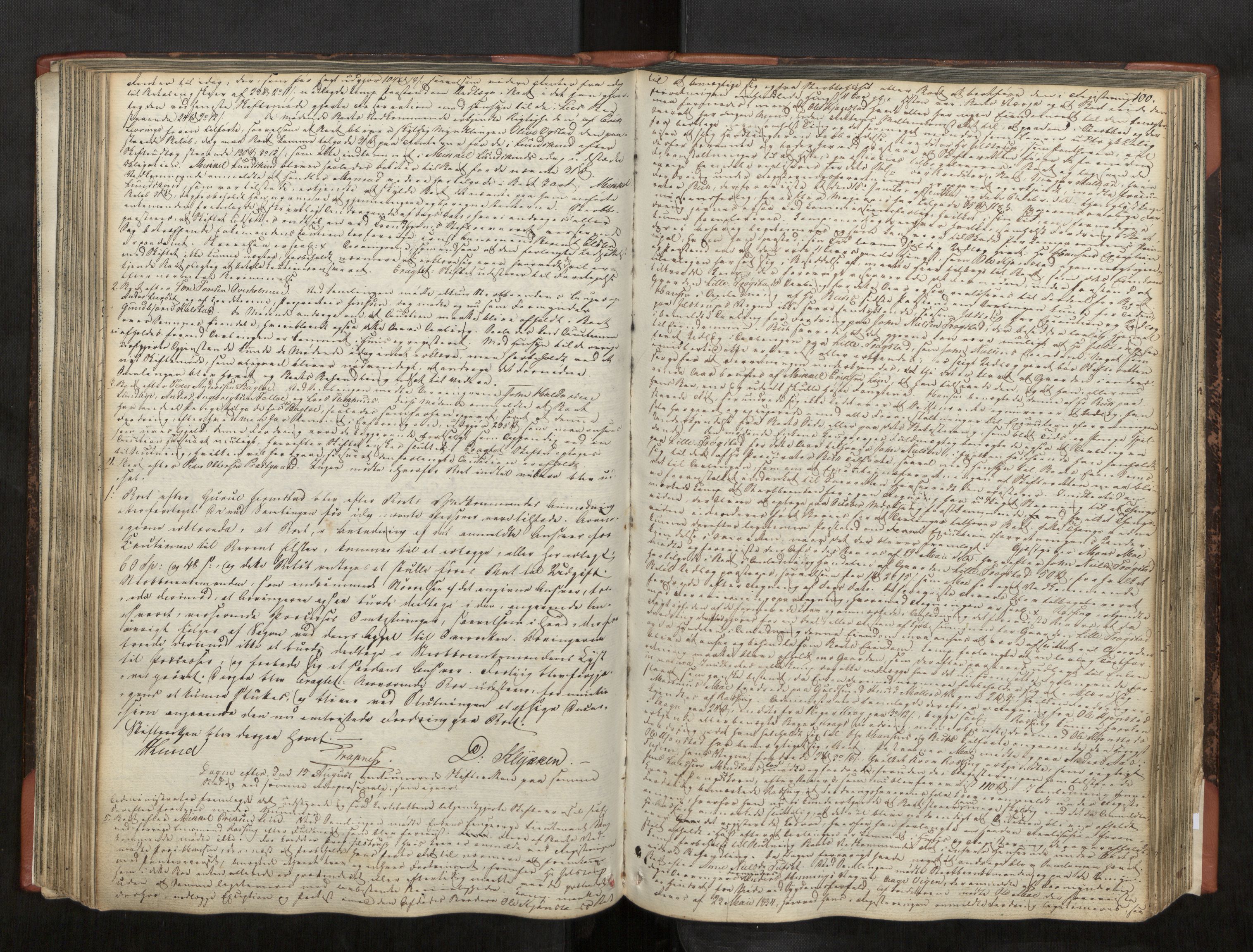 Stjør- og Verdal sorenskriveri, AV/SAT-A-4167/1/3/3A/L0038: Skifteprotokoll 33, 1831-1840, s. 100