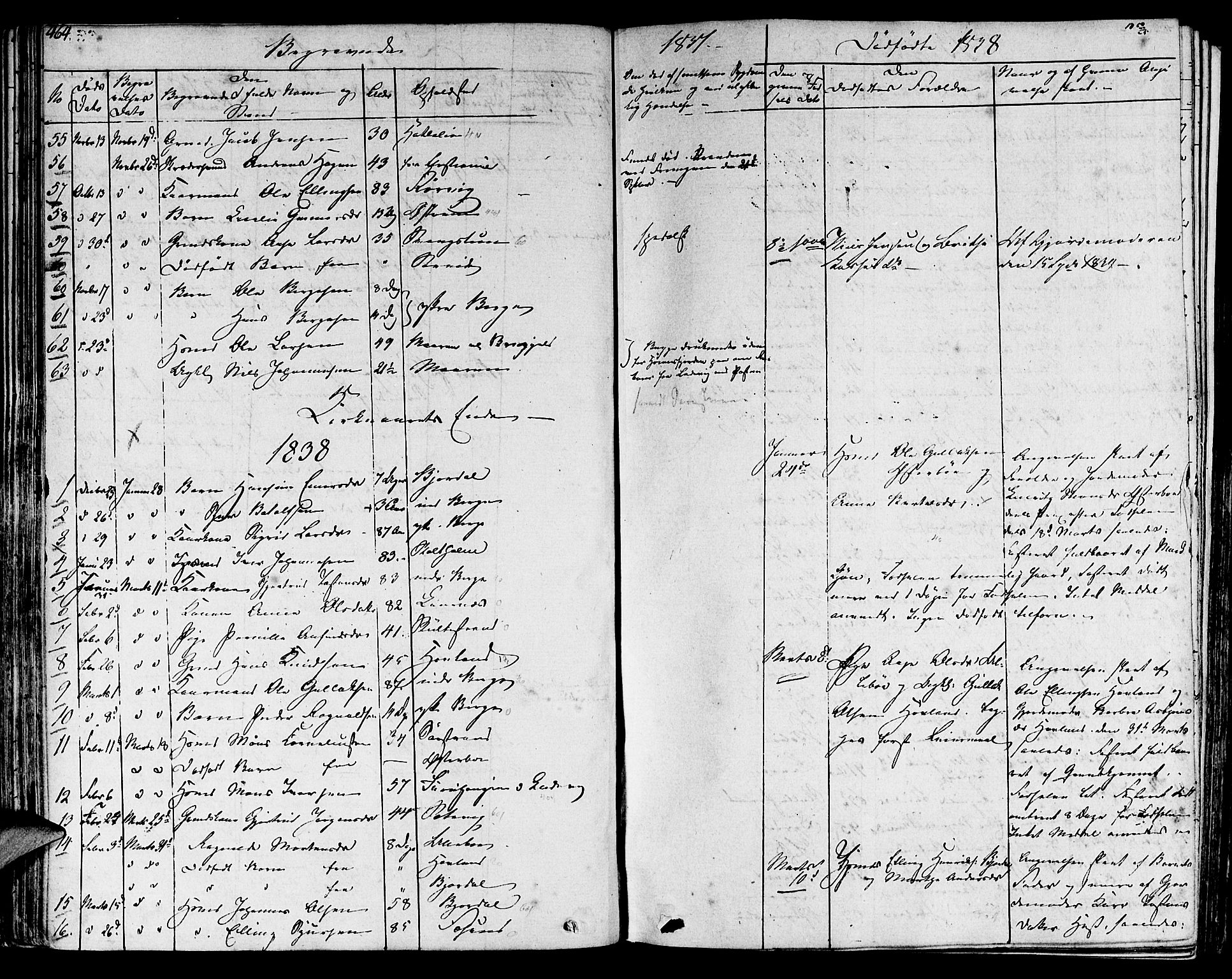 Lavik sokneprestembete, SAB/A-80901: Ministerialbok nr. A 2II, 1821-1842, s. 464