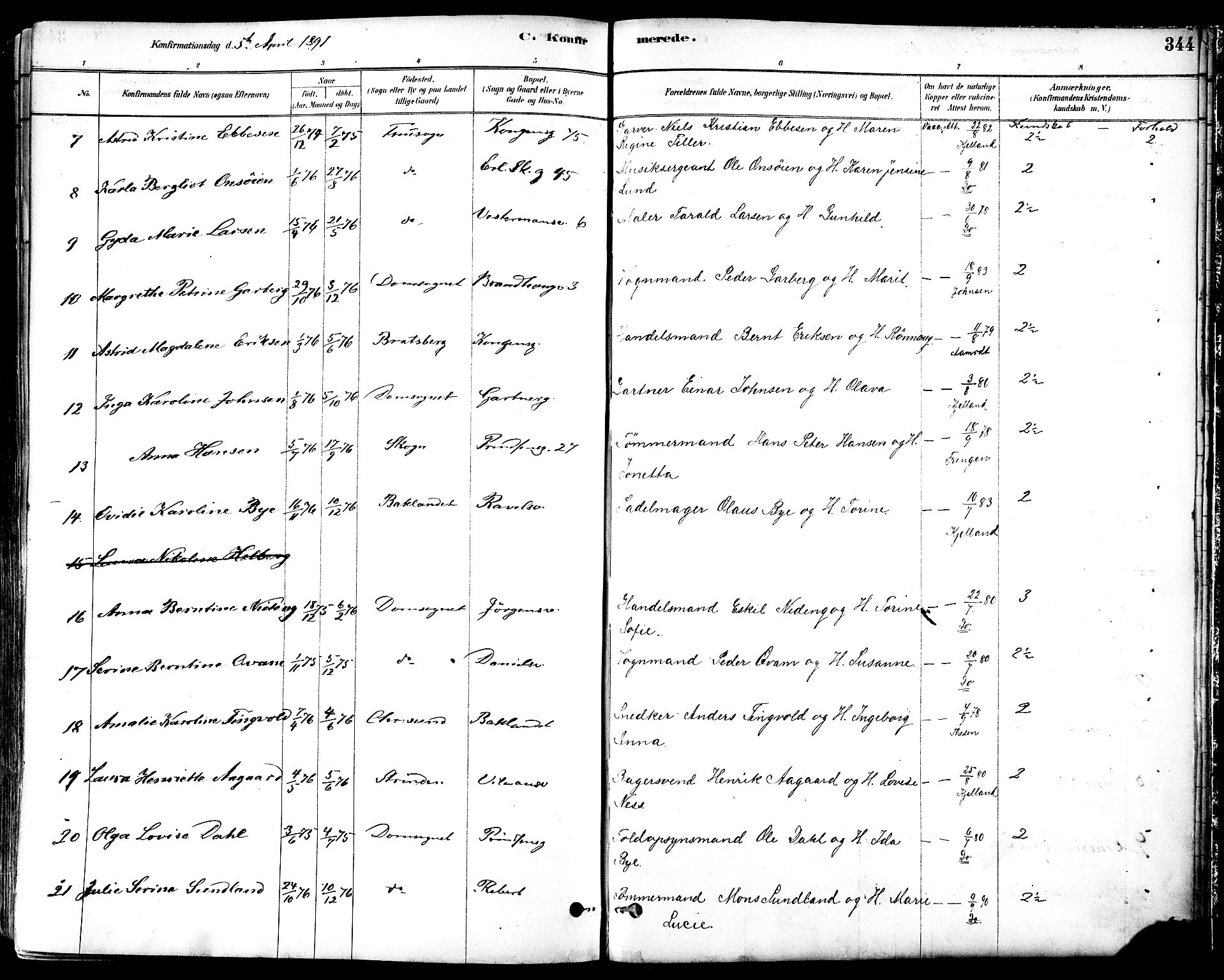 Ministerialprotokoller, klokkerbøker og fødselsregistre - Sør-Trøndelag, AV/SAT-A-1456/601/L0057: Ministerialbok nr. 601A25, 1877-1891, s. 344