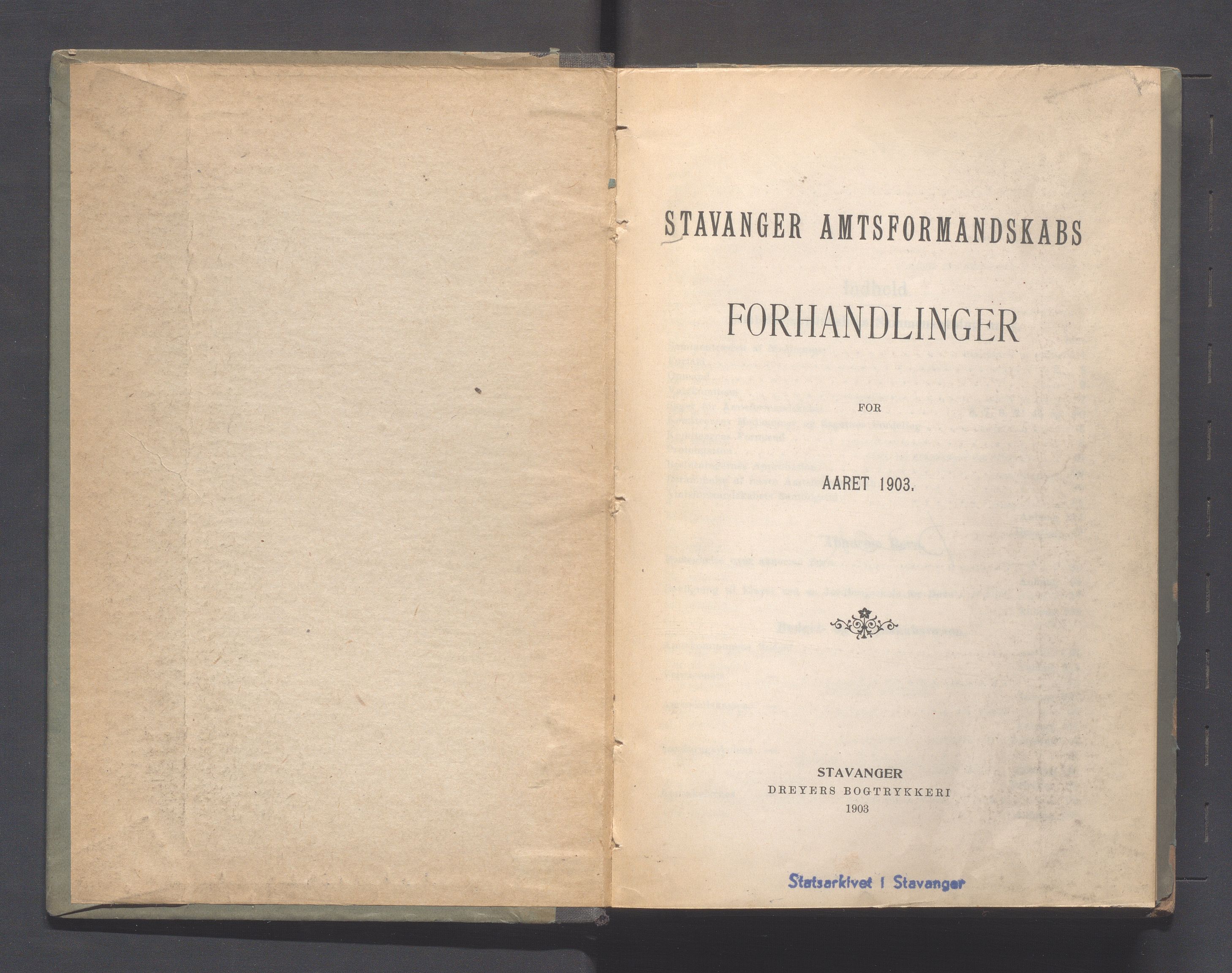 Rogaland fylkeskommune - Fylkesrådmannen , IKAR/A-900/A, 1903, s. 2