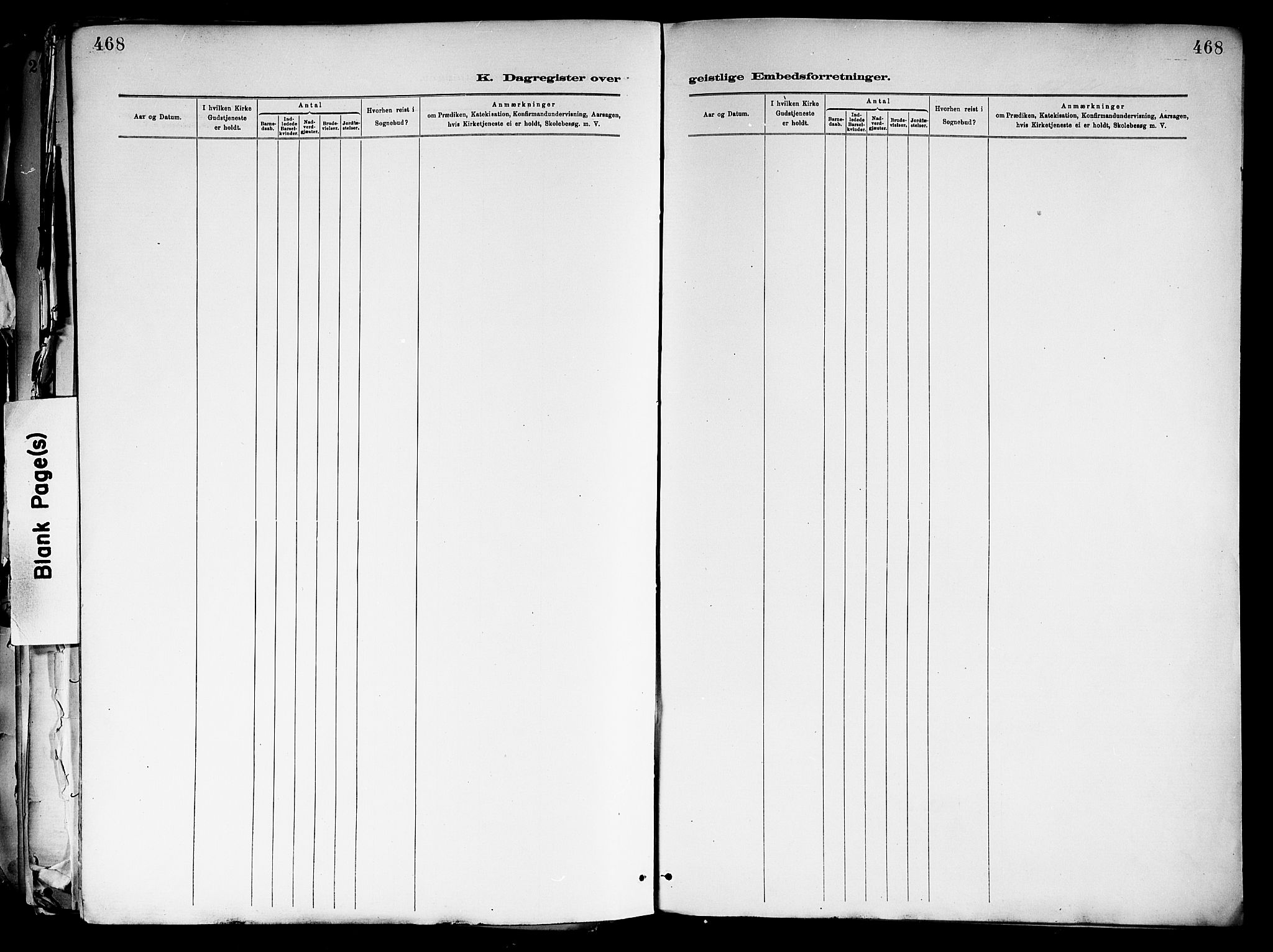 Holla kirkebøker, SAKO/A-272/F/Fa/L0008: Ministerialbok nr. 8, 1882-1897, s. 468