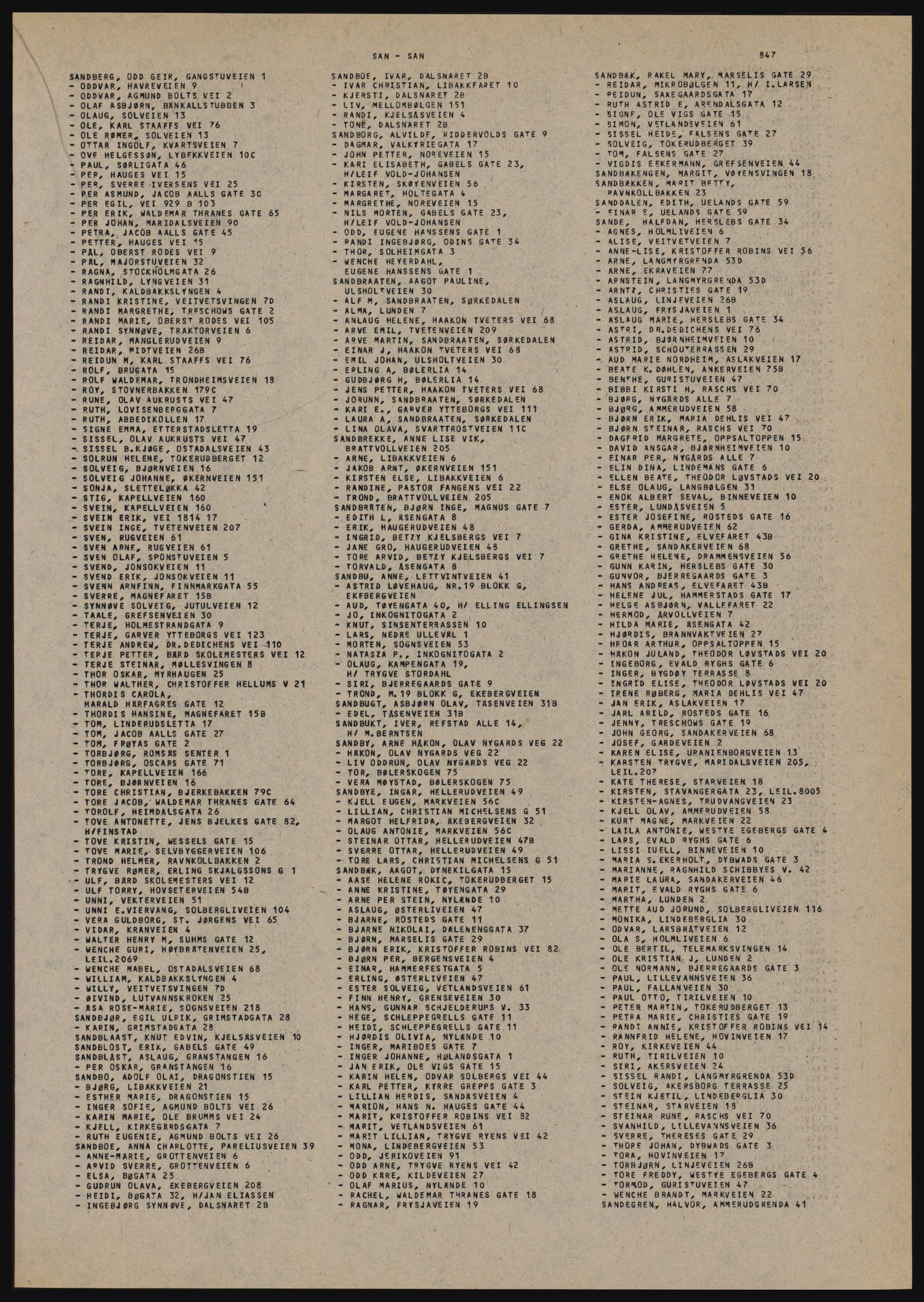 Kristiania/Oslo adressebok, PUBL/-, 1982-1983, s. 847