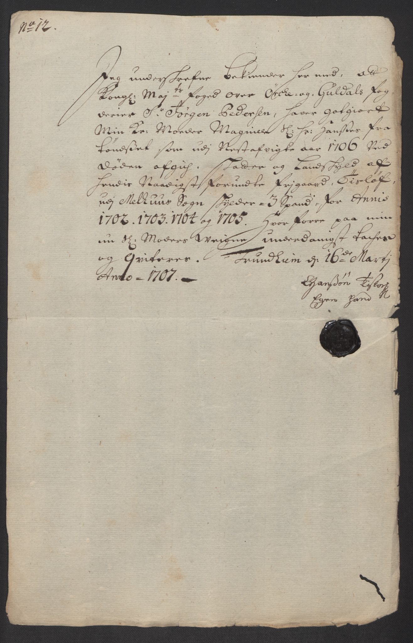 Rentekammeret inntil 1814, Reviderte regnskaper, Fogderegnskap, RA/EA-4092/R60/L3955: Fogderegnskap Orkdal og Gauldal, 1705, s. 550