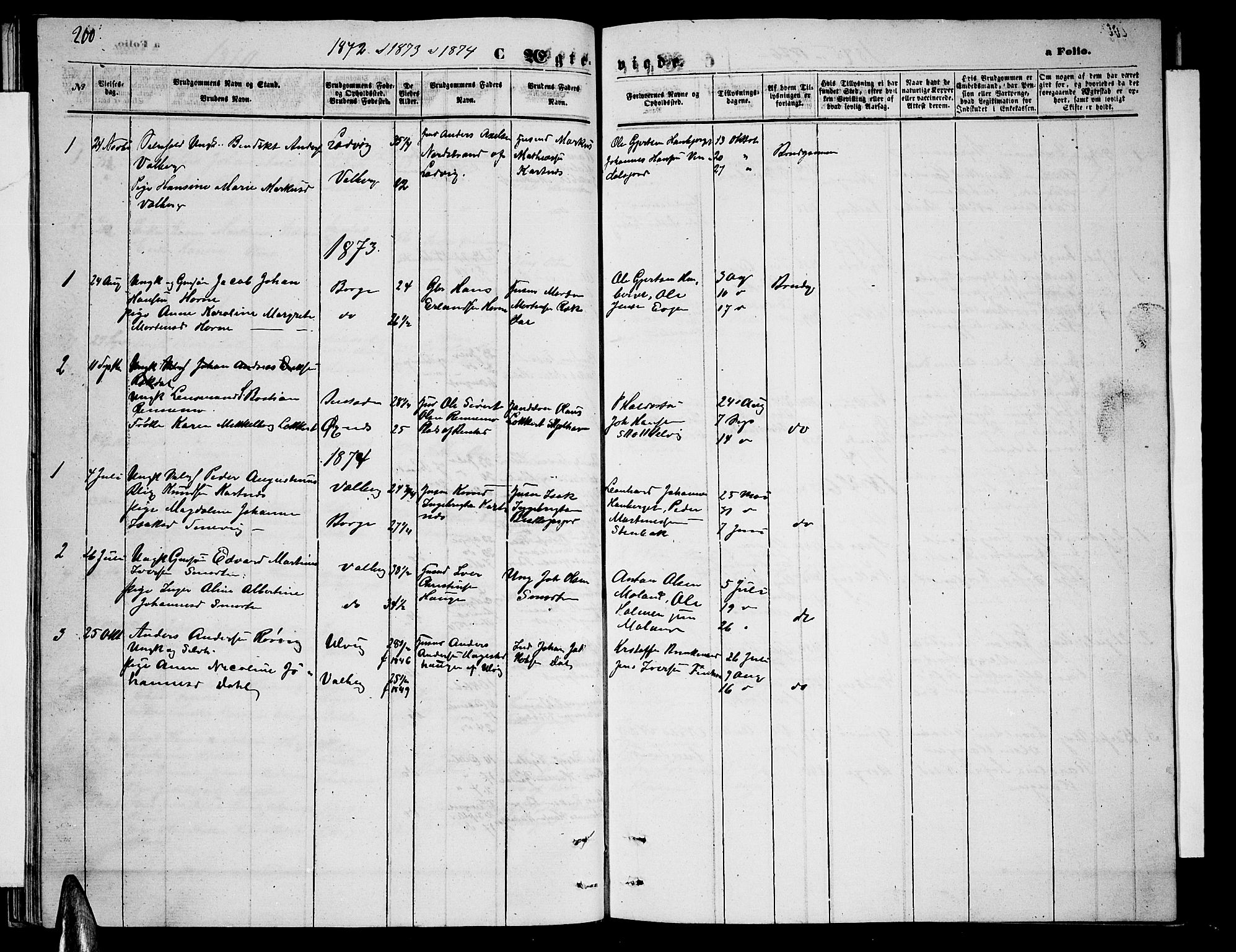 Ministerialprotokoller, klokkerbøker og fødselsregistre - Nordland, AV/SAT-A-1459/884/L1196: Klokkerbok nr. 884C02, 1860-1887, s. 200