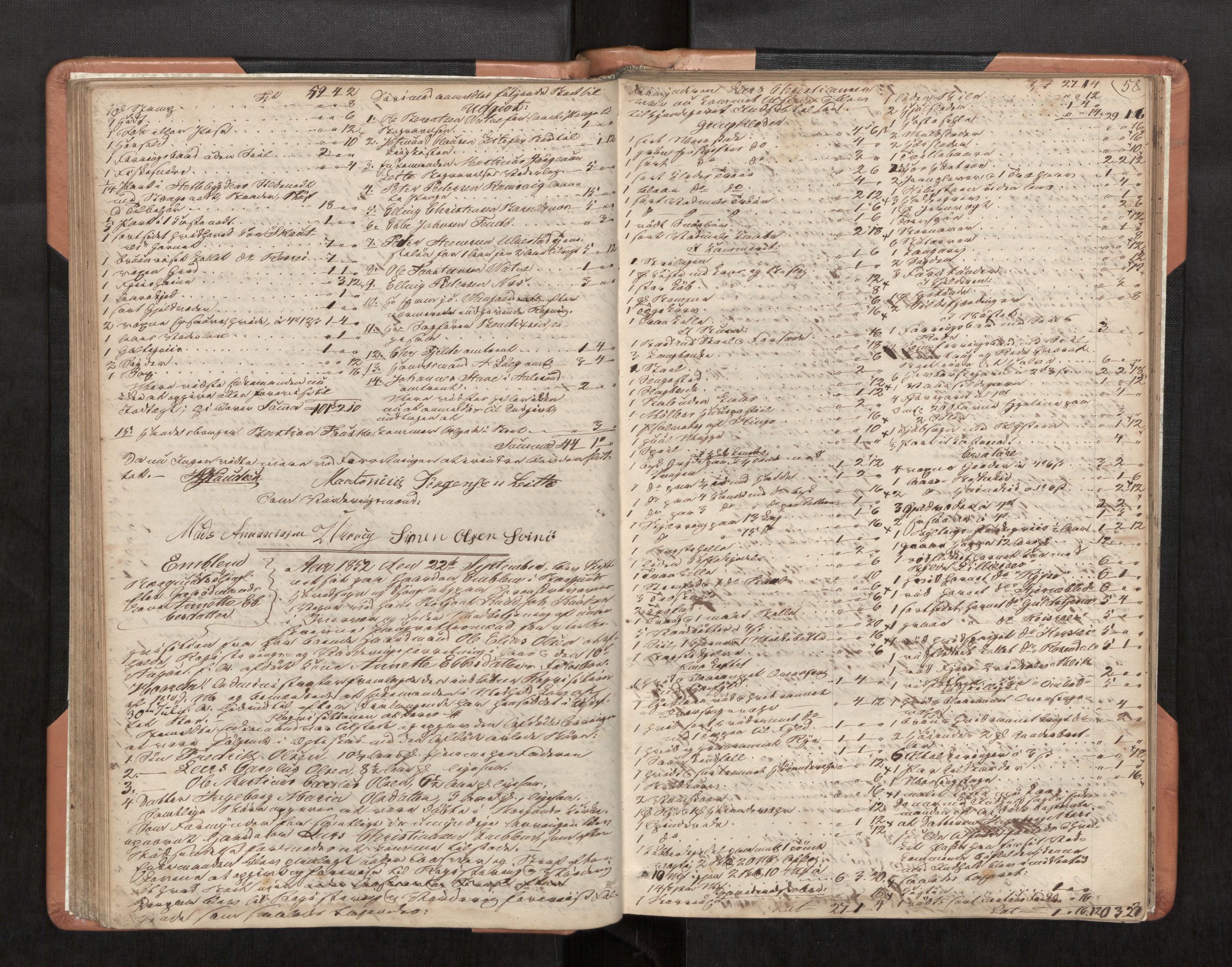Ålesund byfogd, AV/SAT-A-4384/0001/03/03C/L0001: Registreringsprotokoll, 1848-1868, s. 58