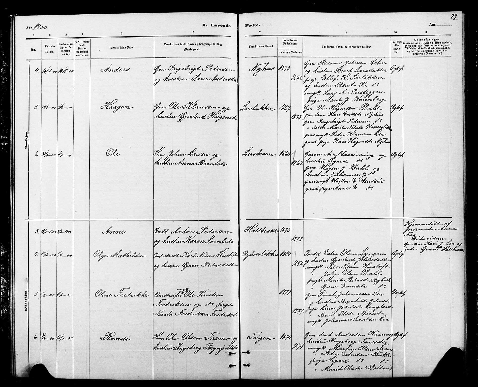 Ministerialprotokoller, klokkerbøker og fødselsregistre - Sør-Trøndelag, SAT/A-1456/693/L1123: Klokkerbok nr. 693C04, 1887-1910, s. 29