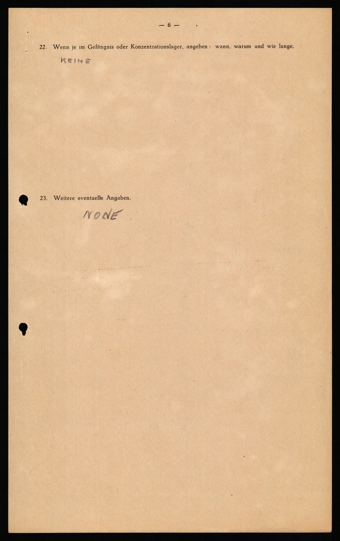 Forsvaret, Forsvarets overkommando II, AV/RA-RAFA-3915/D/Db/L0039: CI Questionaires. Tyske okkupasjonsstyrker i Norge. Østerrikere., 1945-1946, s. 8