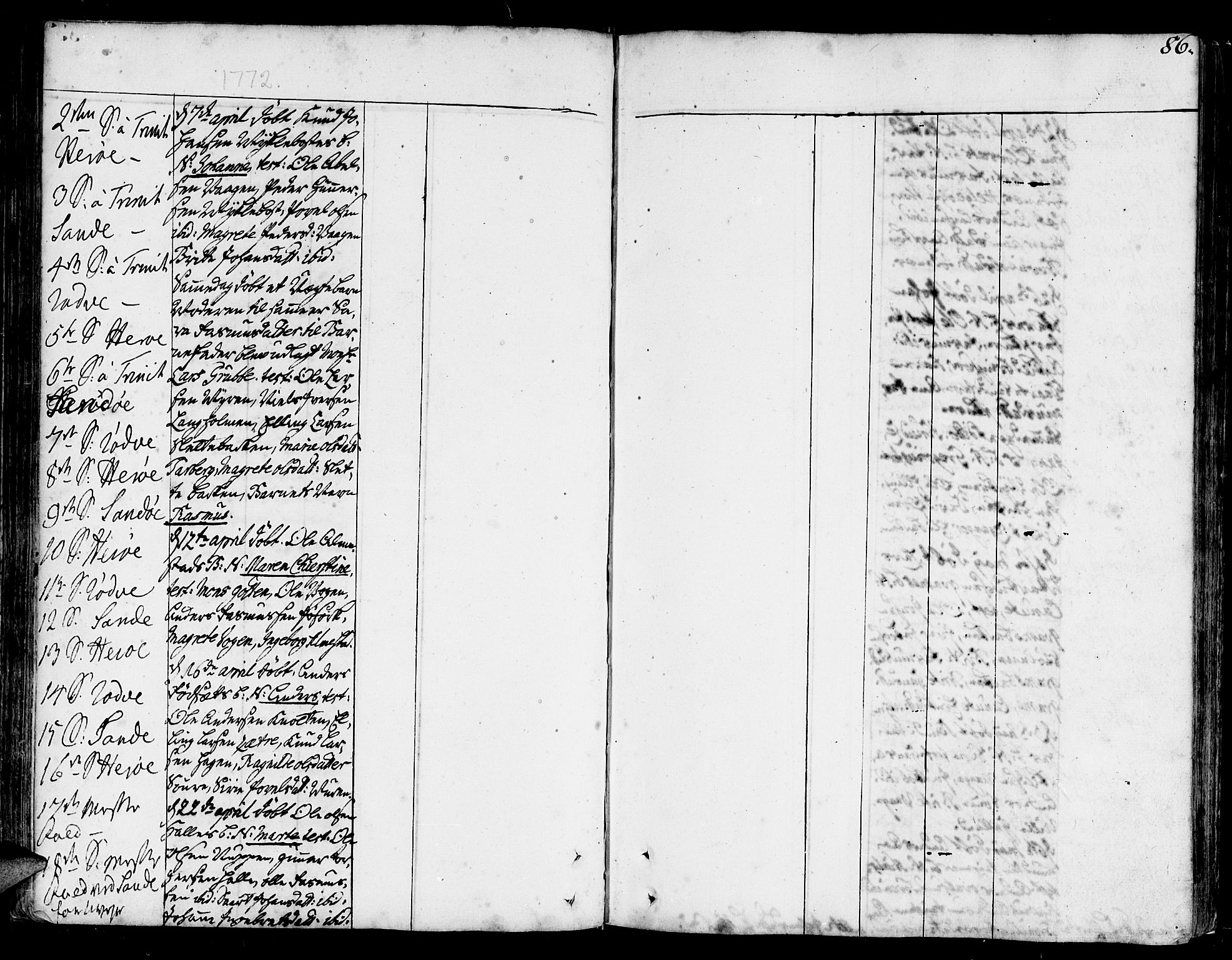 Ministerialprotokoller, klokkerbøker og fødselsregistre - Møre og Romsdal, SAT/A-1454/507/L0067: Ministerialbok nr. 507A02, 1767-1788, s. 86