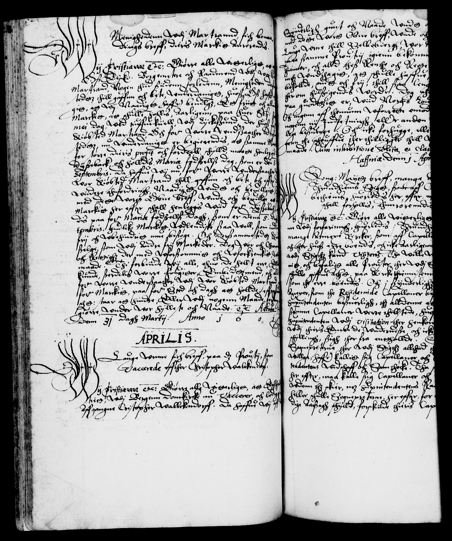 Danske Kanselli 1572-1799, RA/EA-3023/F/Fc/Fca/Fcaa/L0003: Norske registre (mikrofilm), 1596-1616, s. 143b