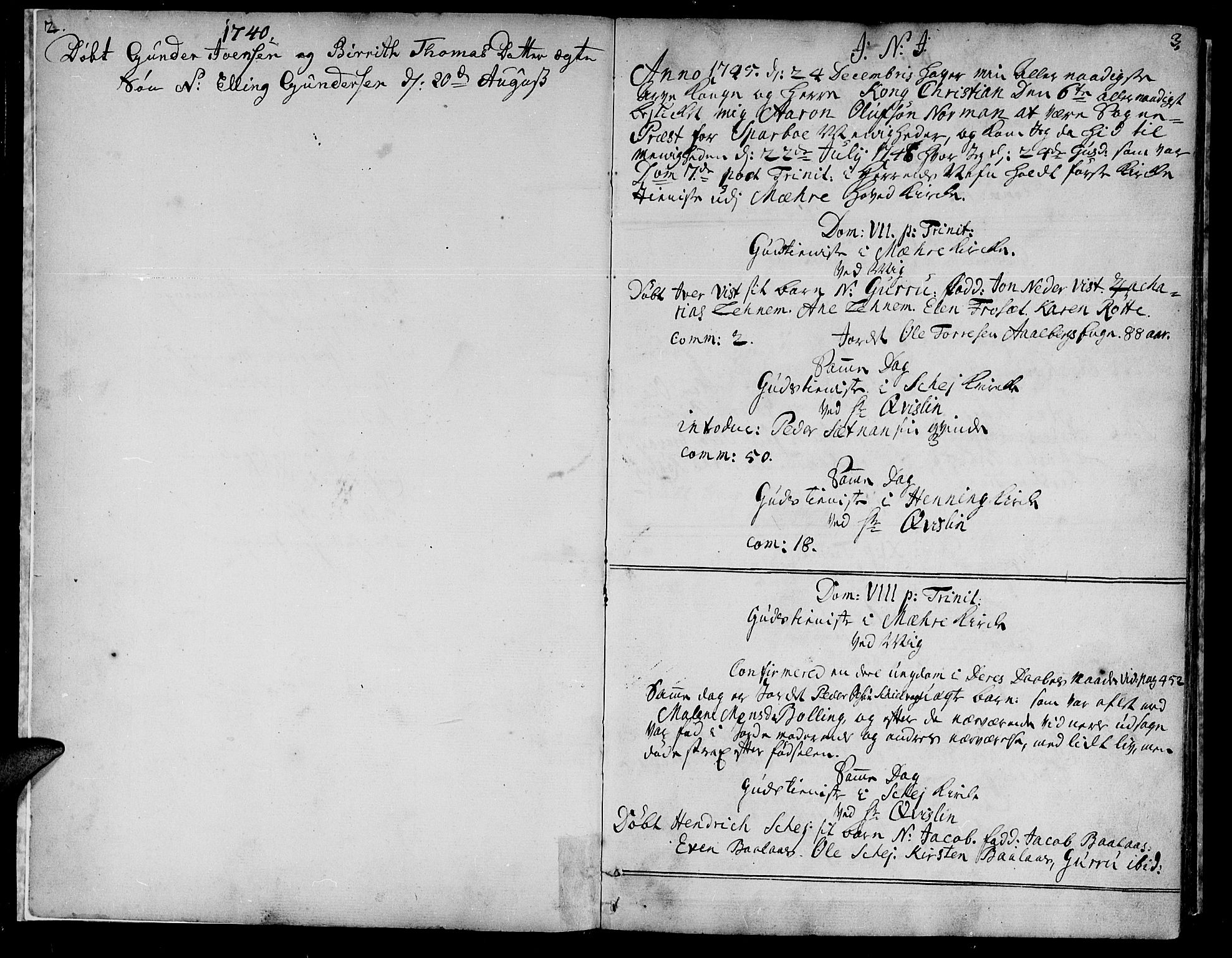 Ministerialprotokoller, klokkerbøker og fødselsregistre - Nord-Trøndelag, SAT/A-1458/735/L0330: Ministerialbok nr. 735A01, 1740-1766, s. 2-3