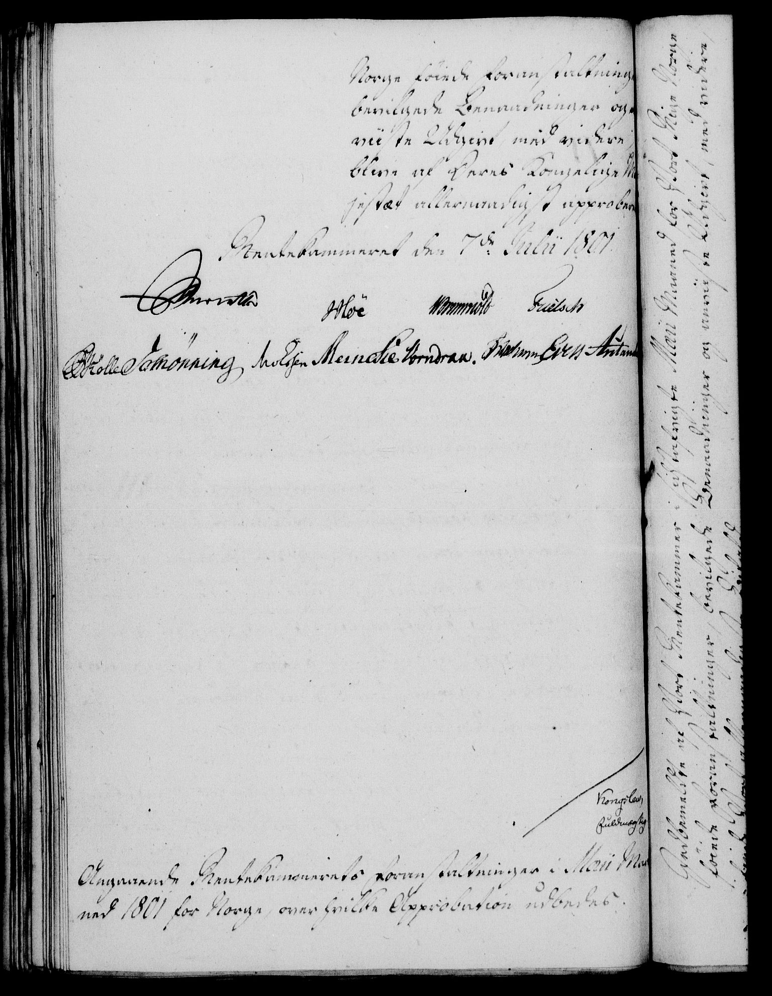 Rentekammeret, Kammerkanselliet, RA/EA-3111/G/Gf/Gfa/L0083: Norsk relasjons- og resolusjonsprotokoll (merket RK 52.83), 1801, s. 477