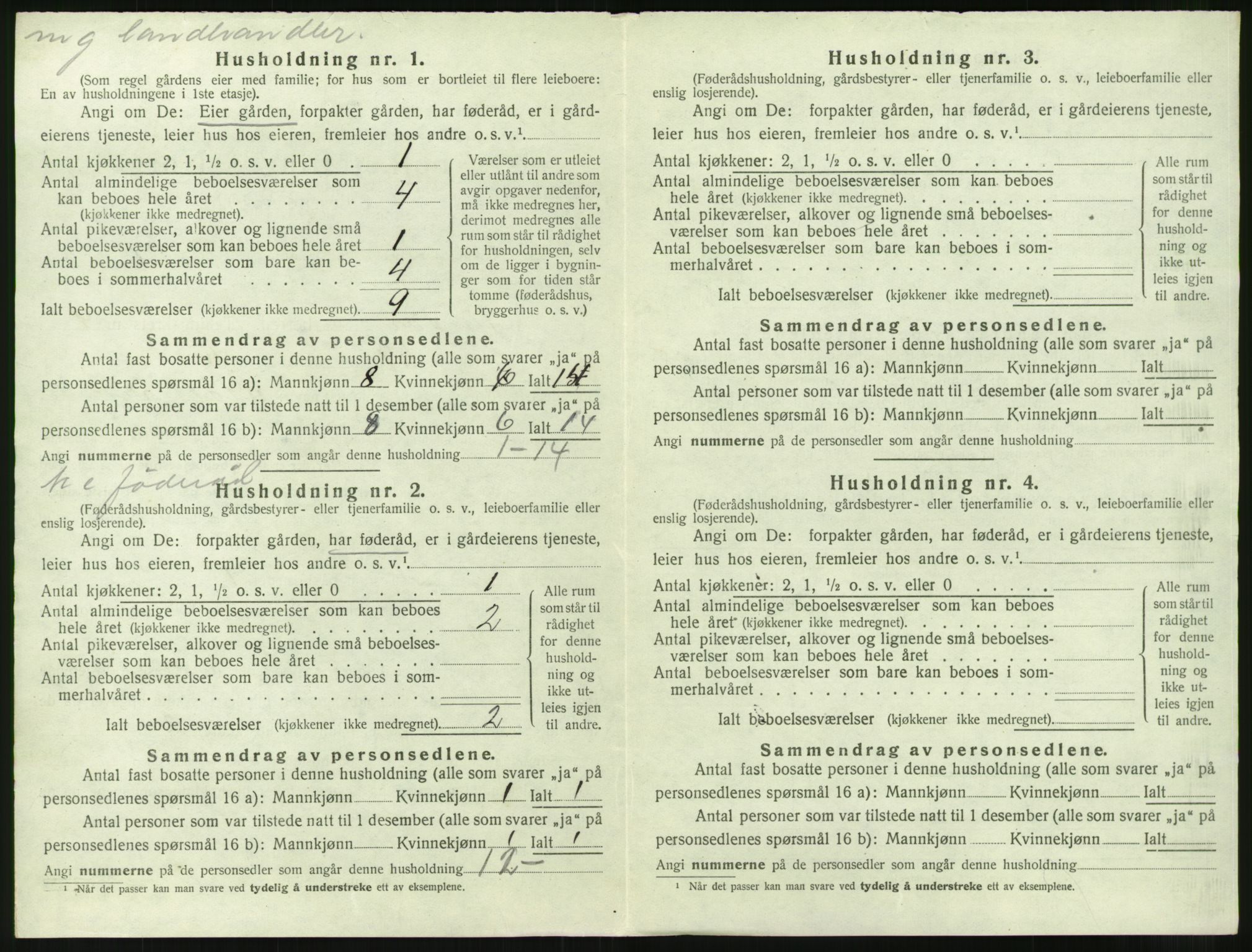 SAST, Folketelling 1920 for 1146 Tysvær herred, 1920, s. 835