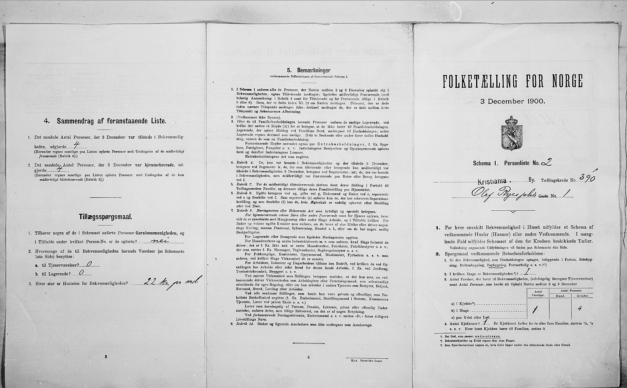 SAO, Folketelling 1900 for 0301 Kristiania kjøpstad, 1900, s. 67840