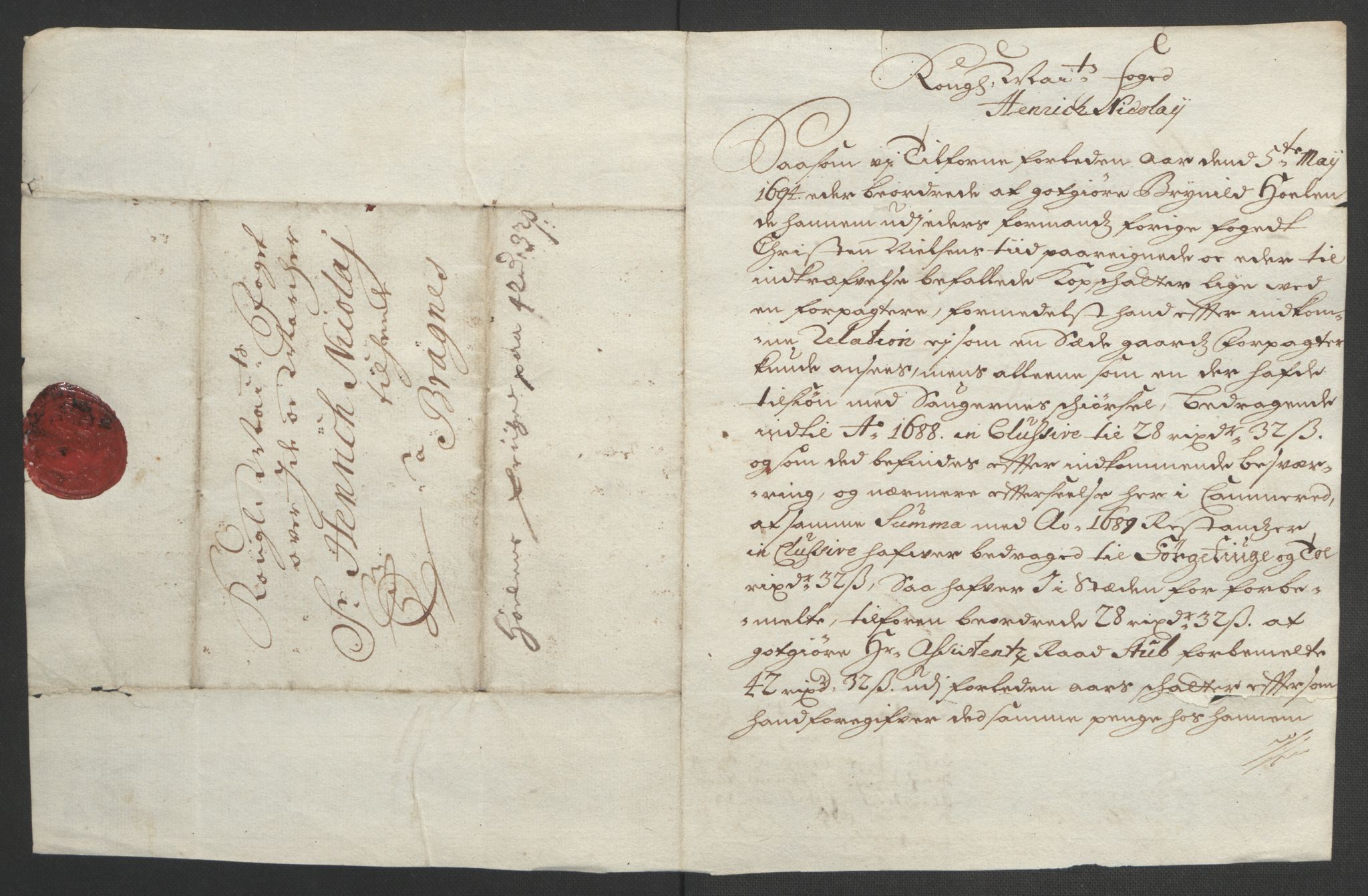 Rentekammeret inntil 1814, Reviderte regnskaper, Fogderegnskap, AV/RA-EA-4092/R01/L0012: Fogderegnskap Idd og Marker, 1694-1695, s. 284
