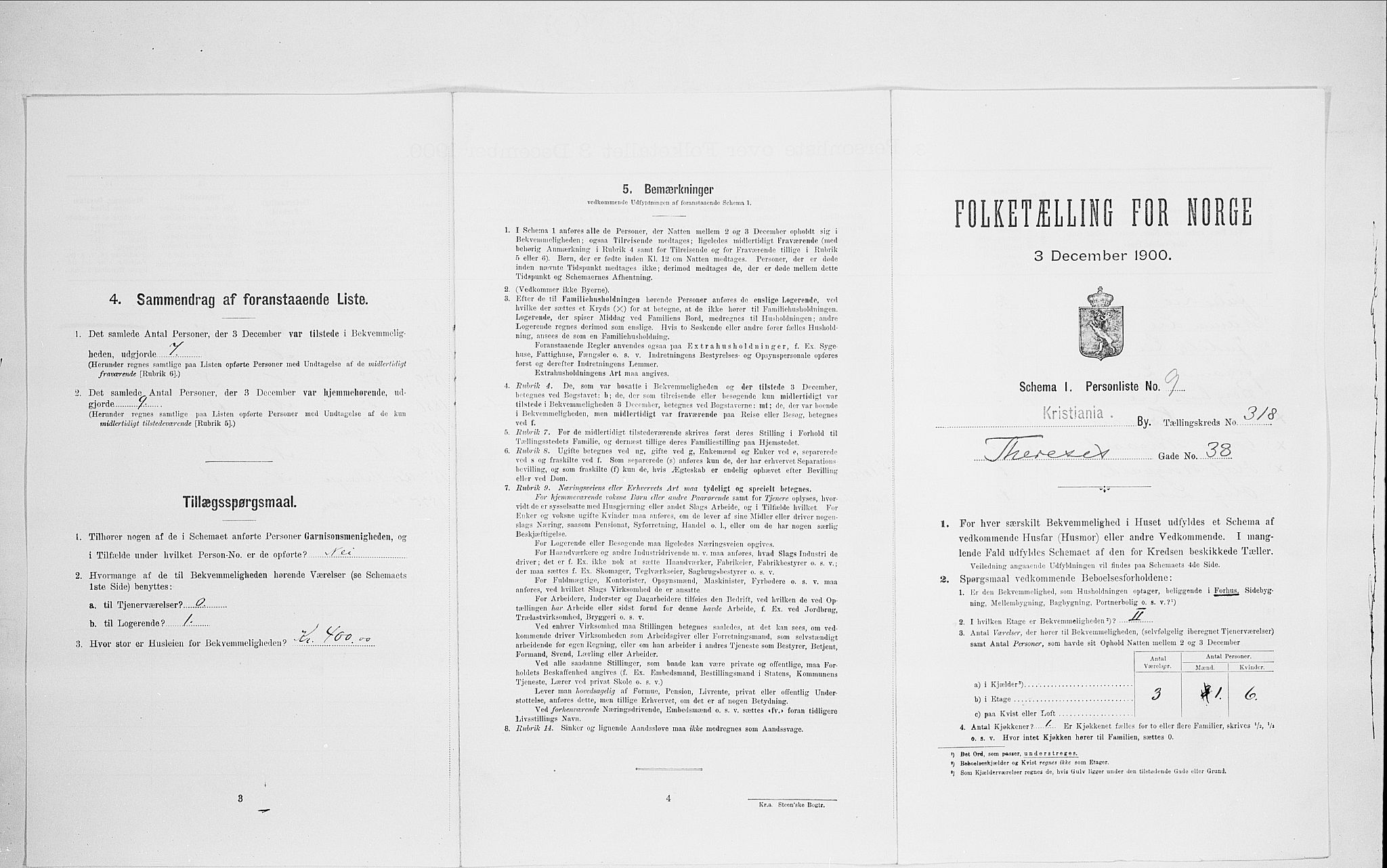 SAO, Folketelling 1900 for 0301 Kristiania kjøpstad, 1900, s. 97209