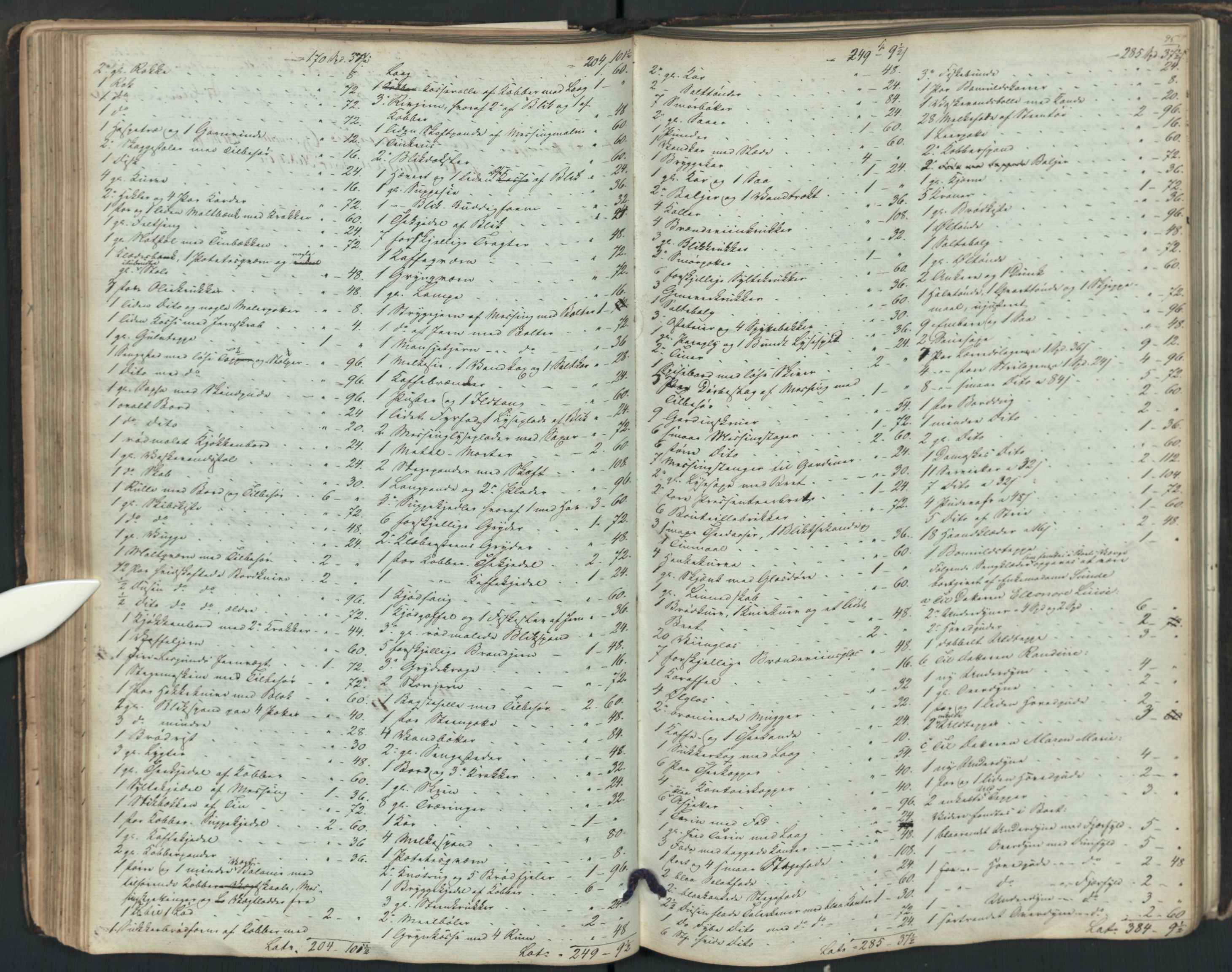 Glemmen lensmannskontor, AV/SAO-A-10123/H/Ha/Hab/L0001: Registreringsprotokoll, 1841-1863, s. 95
