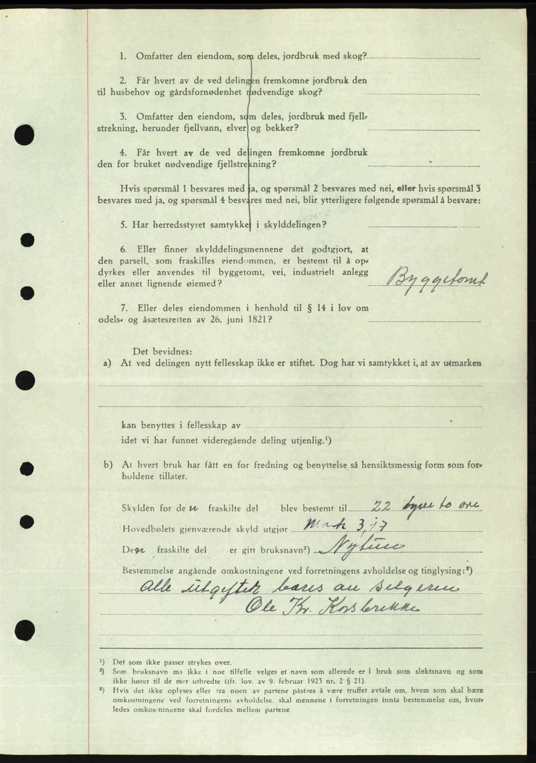 Nordre Sunnmøre sorenskriveri, AV/SAT-A-0006/1/2/2C/2Ca: Pantebok nr. A29, 1948-1949, Dagboknr: 2044/1948