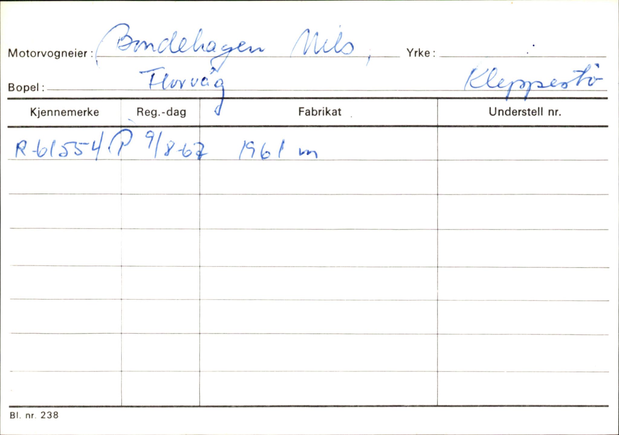 Statens vegvesen, Hordaland vegkontor, AV/SAB-A-5201/2/Ha/L0006: R-eierkort B, 1920-1971, s. 5