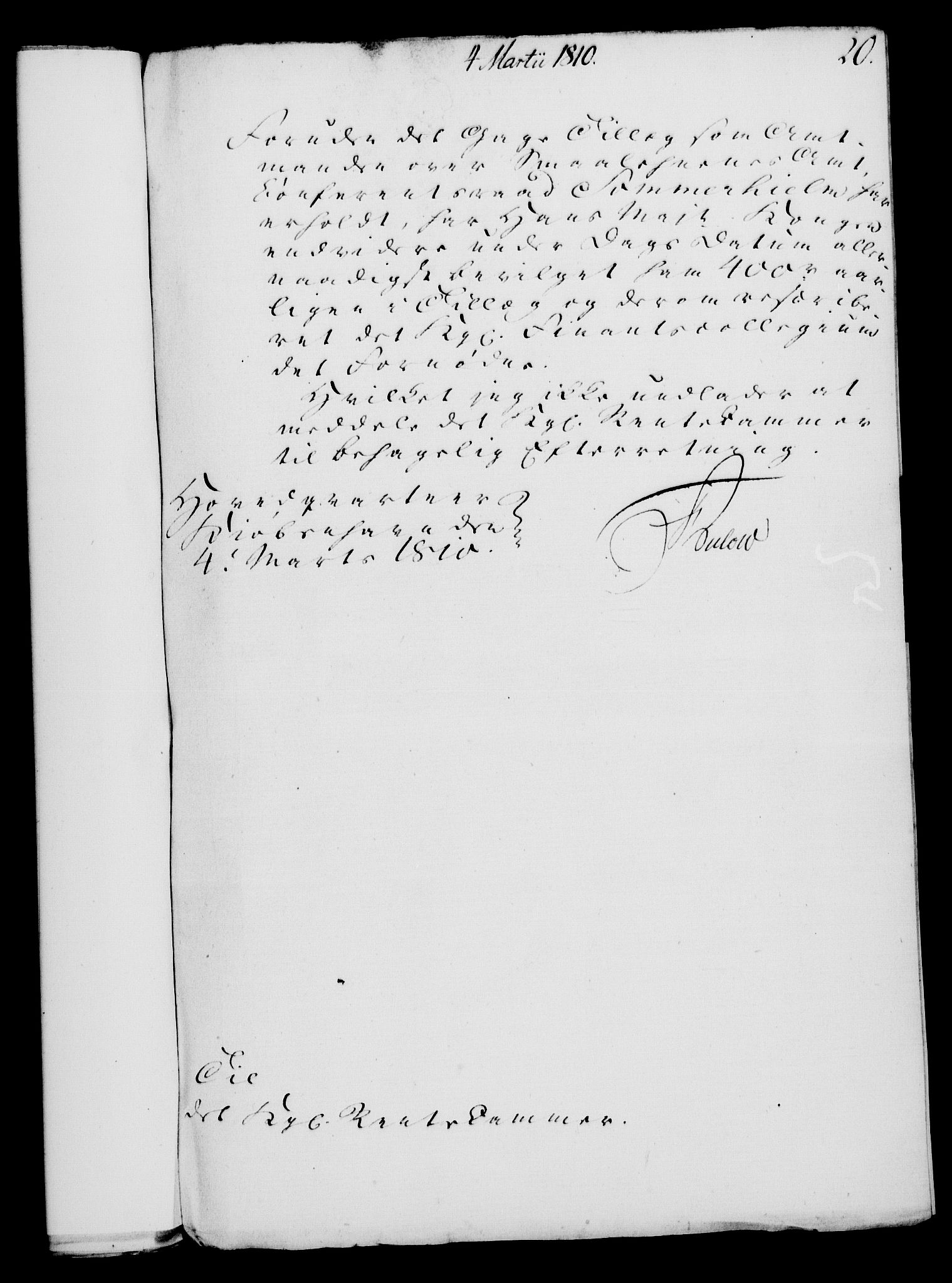 Rentekammeret, Kammerkanselliet, RA/EA-3111/G/Gf/Gfa/L0092: Norsk relasjons- og resolusjonsprotokoll (merket RK 52.92), 1810, s. 74
