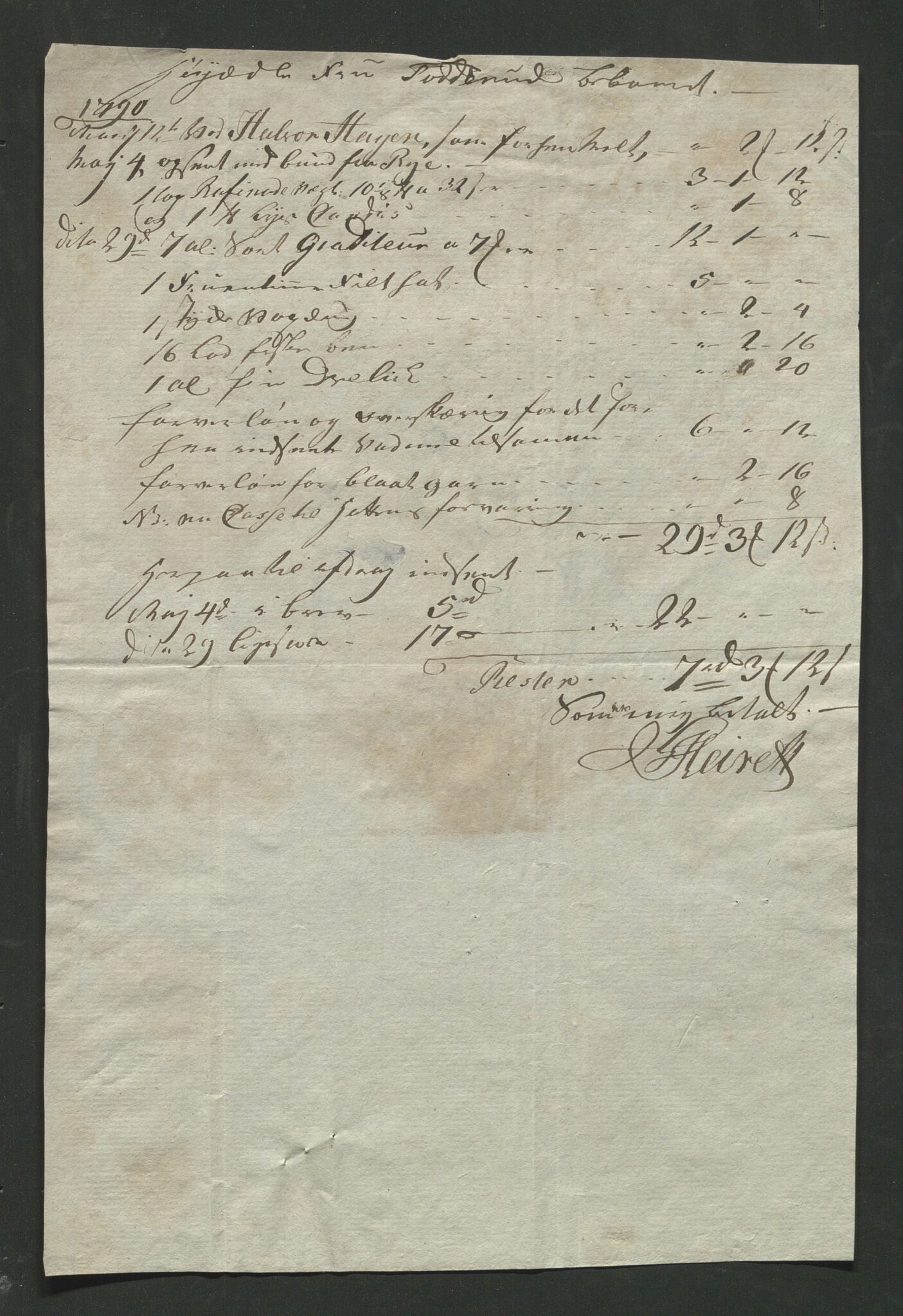 Åker i Vang, Hedmark, og familien Todderud, AV/SAH-ARK-010/J/Jc/L0003: Korrespondanse, 1763-1795, s. 323