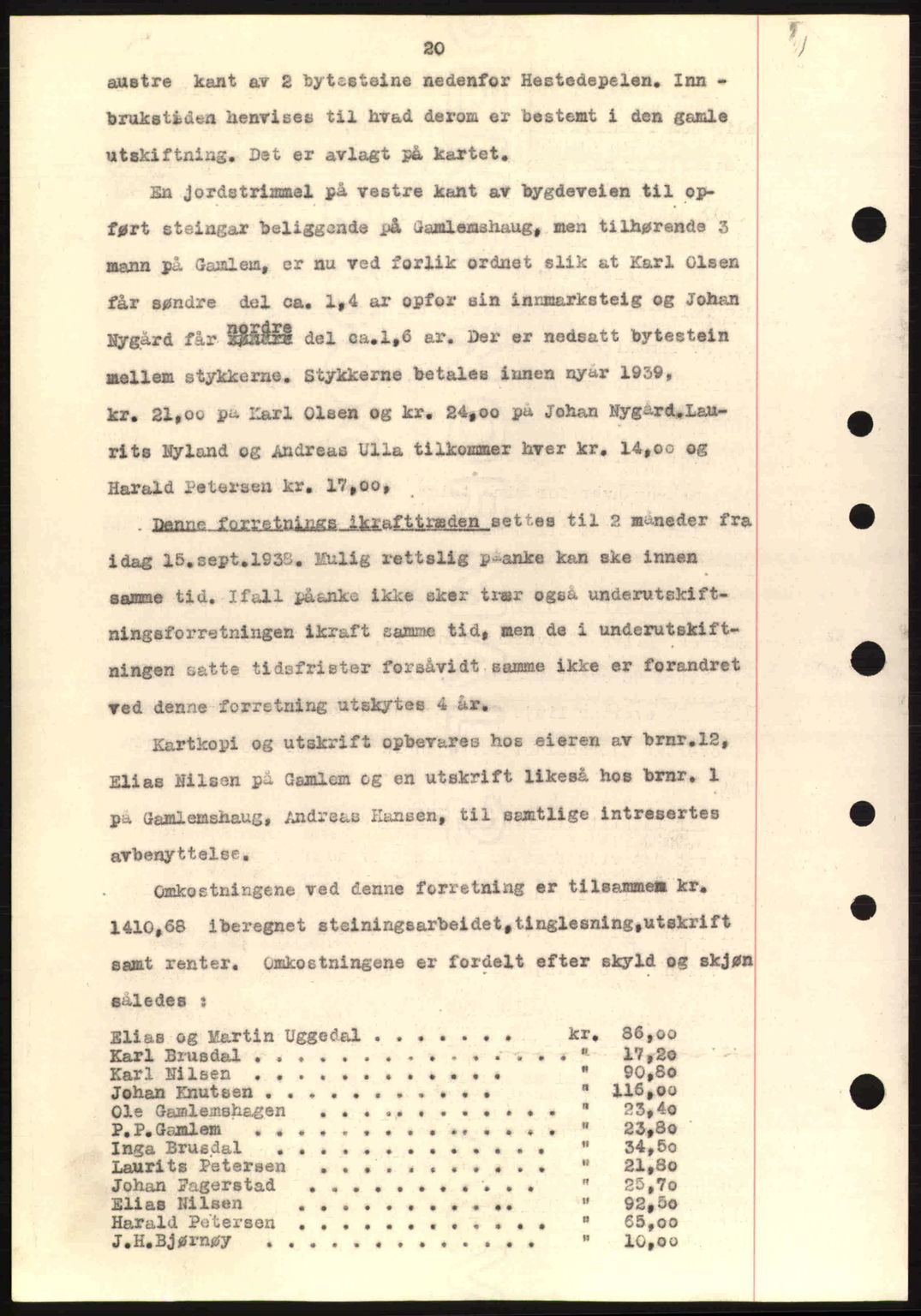 Nordre Sunnmøre sorenskriveri, AV/SAT-A-0006/1/2/2C/2Ca: Pantebok nr. A8, 1939-1940, Dagboknr: 42/1940