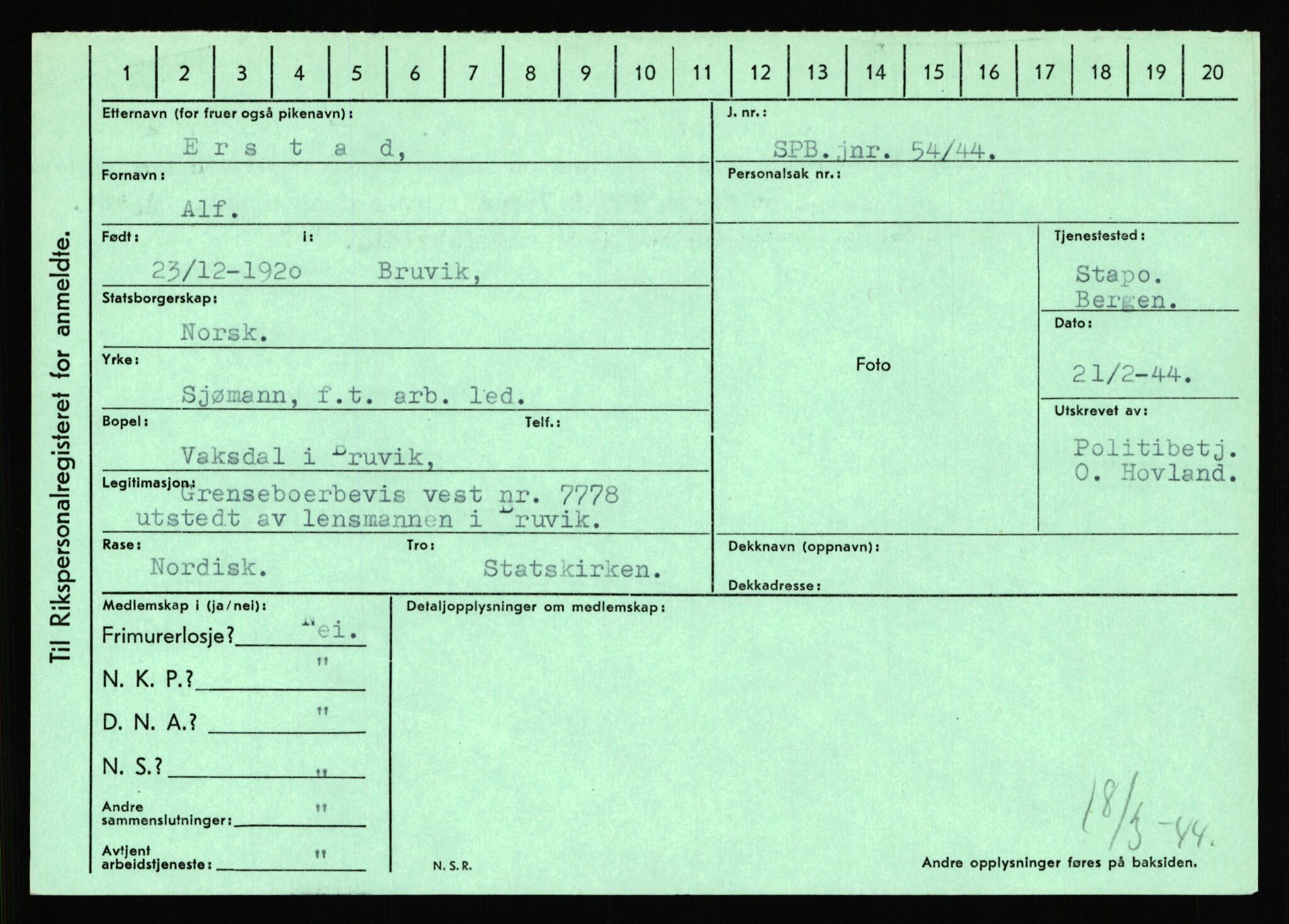 Statspolitiet - Hovedkontoret / Osloavdelingen, AV/RA-S-1329/C/Ca/L0004: Eid - funn av gjenstander	, 1943-1945, s. 2127