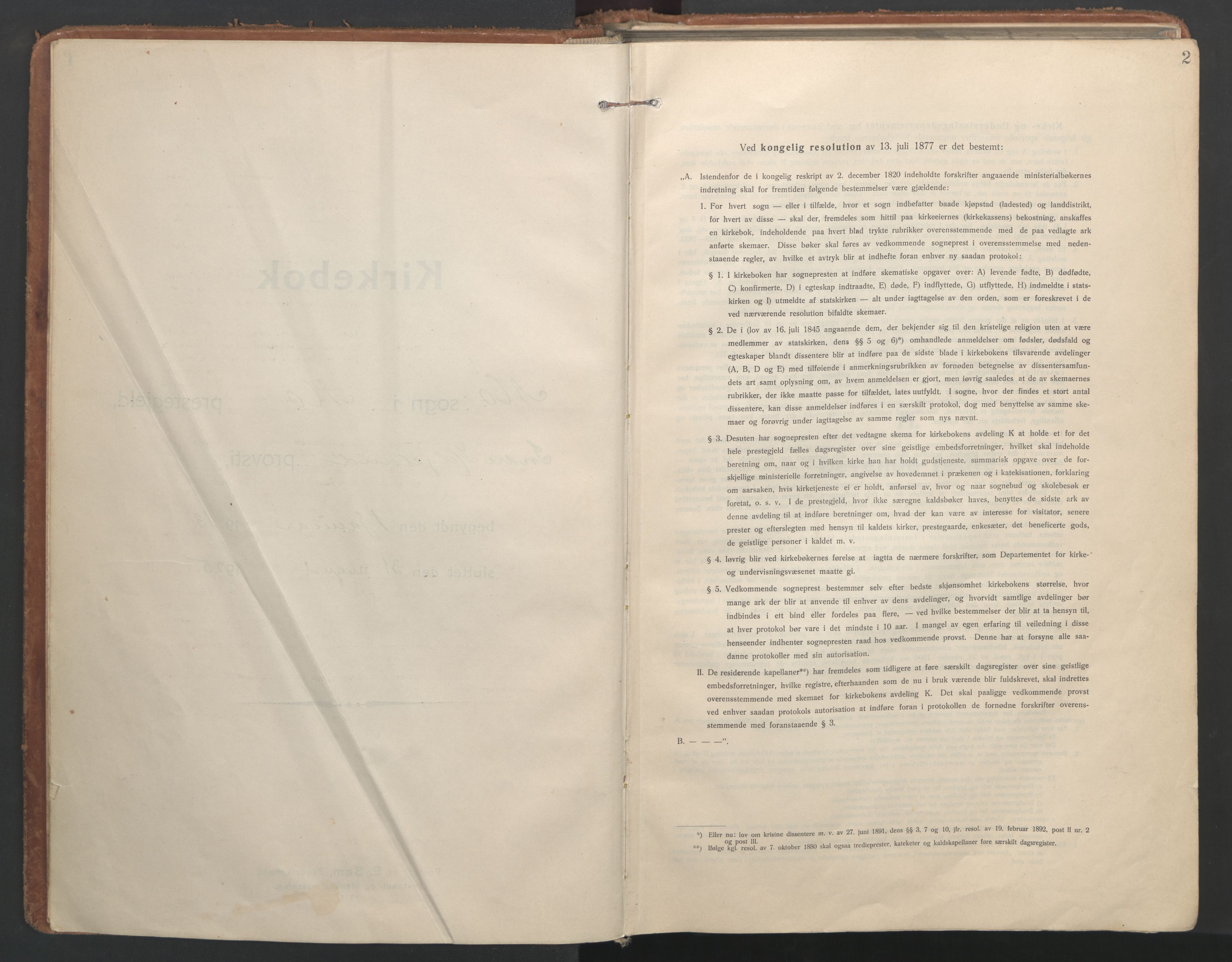 Ministerialprotokoller, klokkerbøker og fødselsregistre - Nordland, SAT/A-1459/827/L0404: Ministerialbok nr. 827A16, 1912-1925, s. 2
