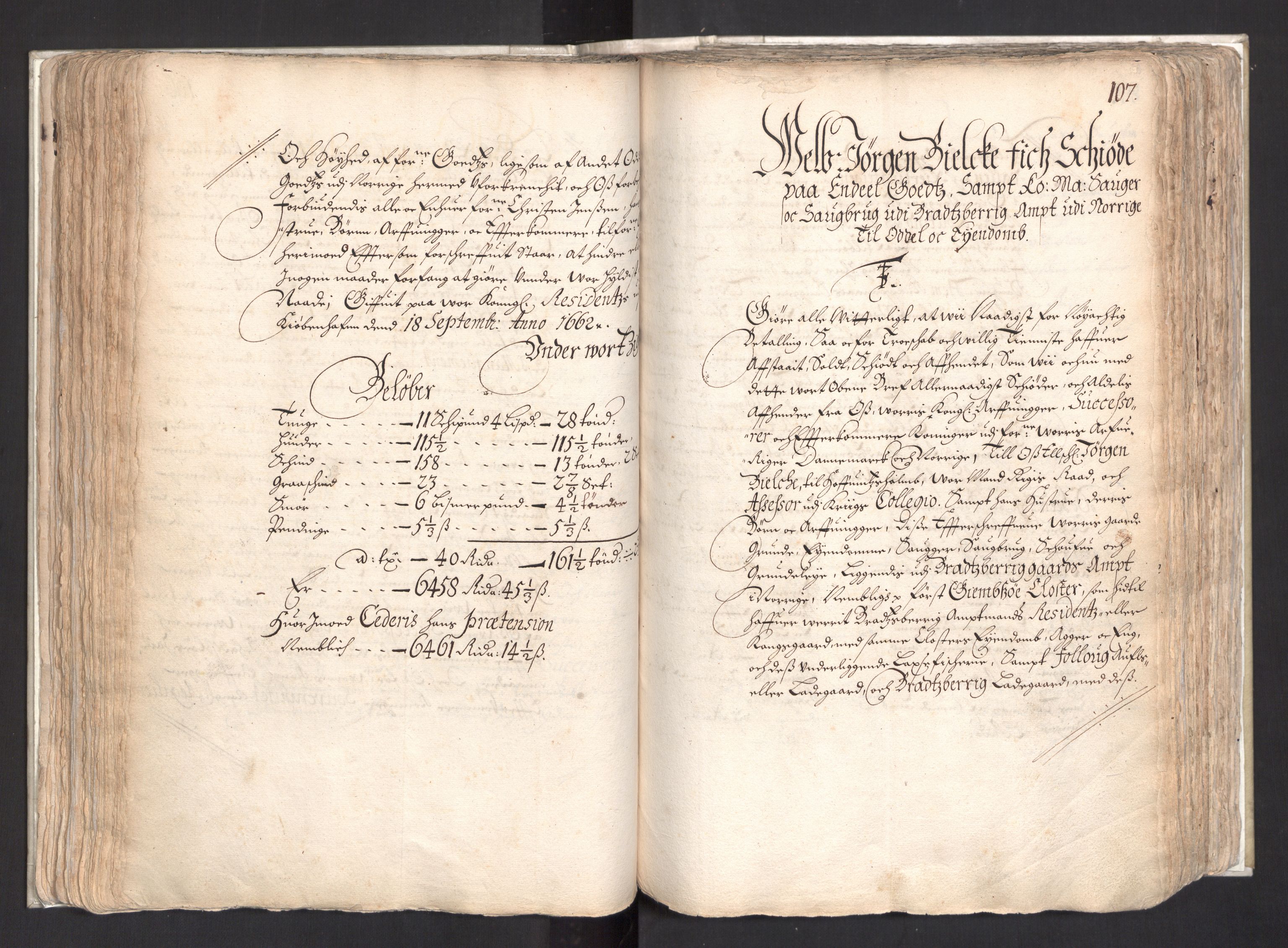 Rentekammeret, Kammerkanselliet, RA/EA-3111/G/Gg/Ggj/Ggja/L0003: Skjøtebok Oa (13), 1661-1669, s. 111