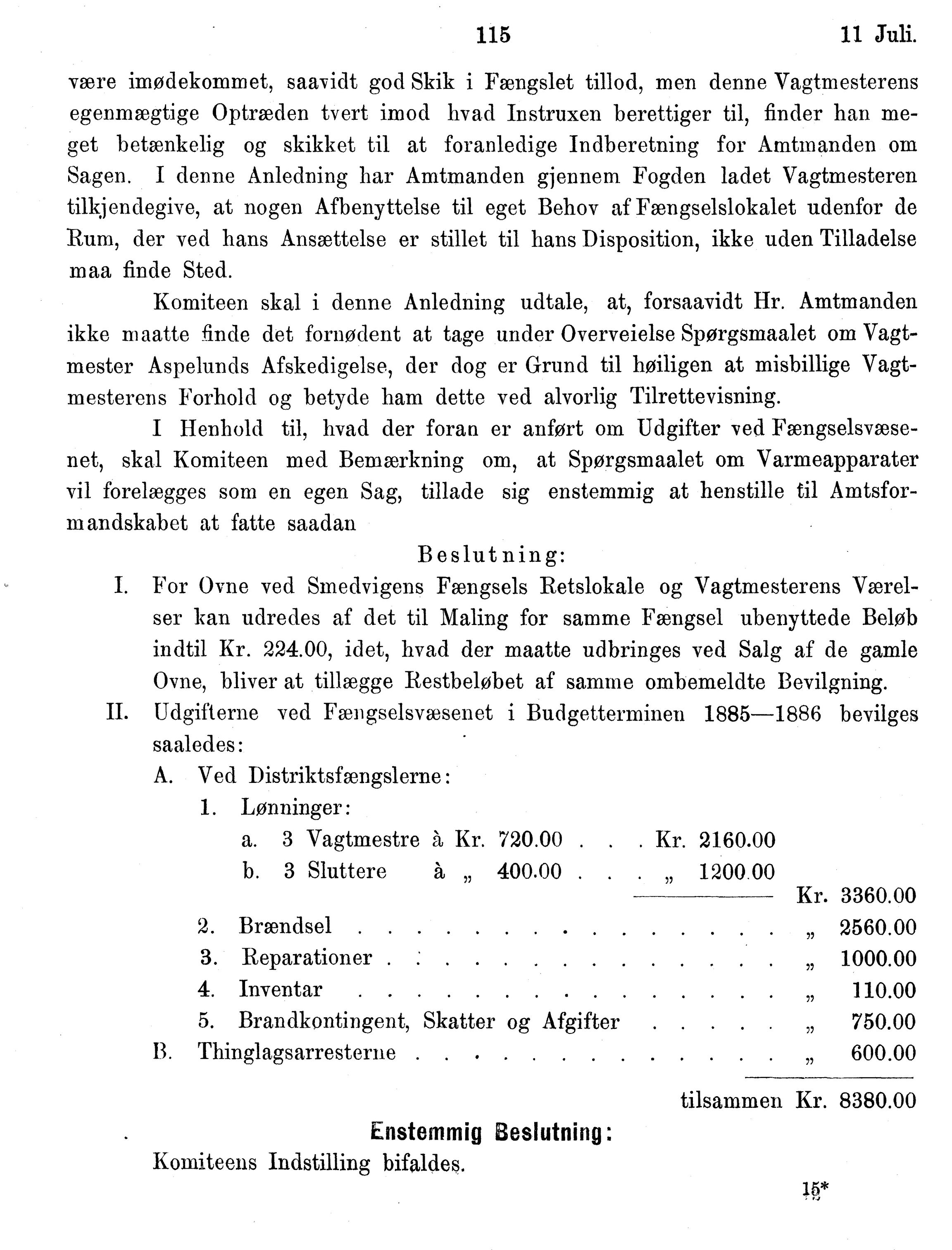 Nordland Fylkeskommune. Fylkestinget, AIN/NFK-17/176/A/Ac/L0014: Fylkestingsforhandlinger 1881-1885, 1881-1885