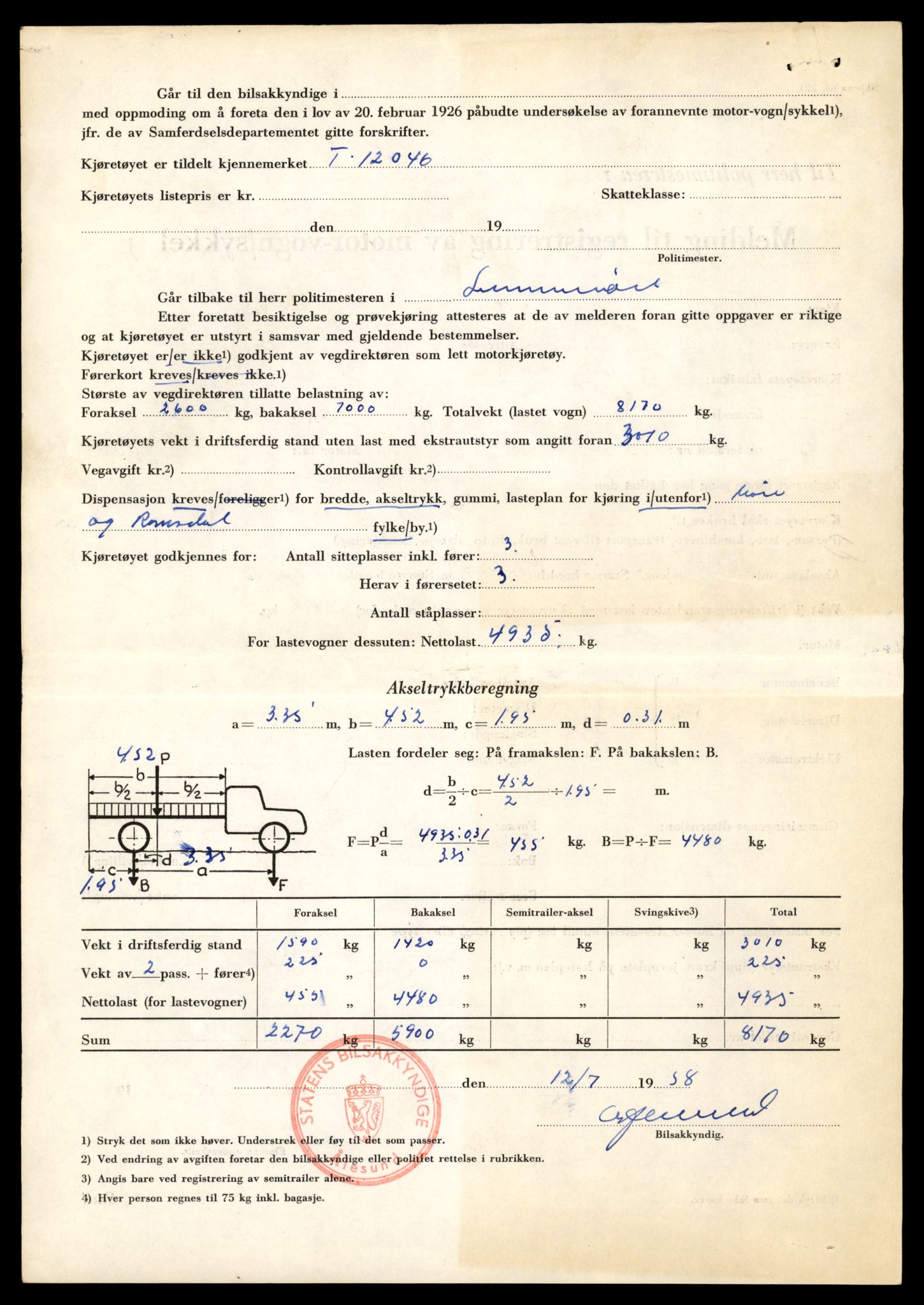 Møre og Romsdal vegkontor - Ålesund trafikkstasjon, AV/SAT-A-4099/F/Fe/L0034: Registreringskort for kjøretøy T 12500 - T 12652, 1927-1998, s. 2051
