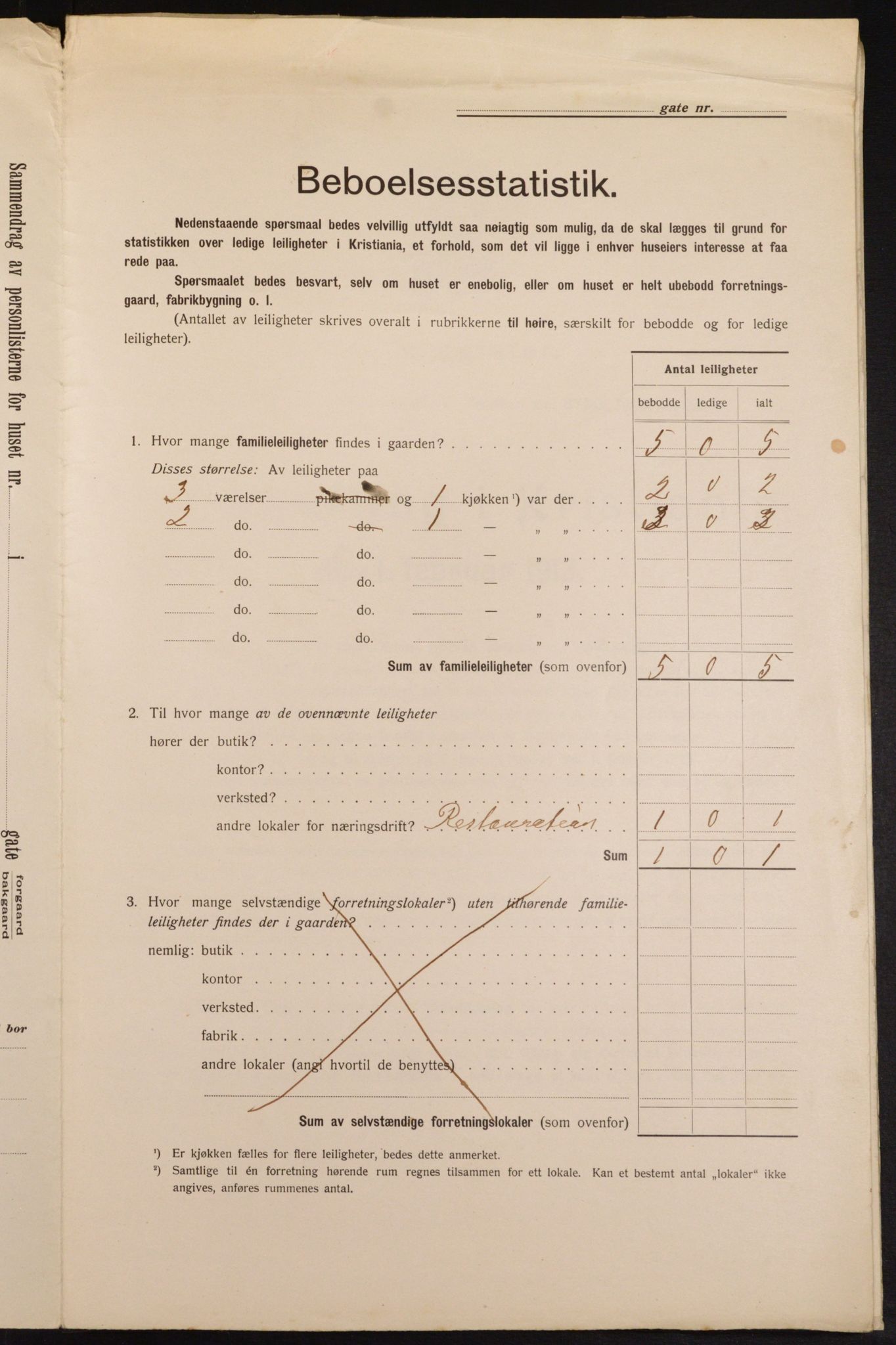 OBA, Kommunal folketelling 1.2.1913 for Kristiania, 1913, s. 57028