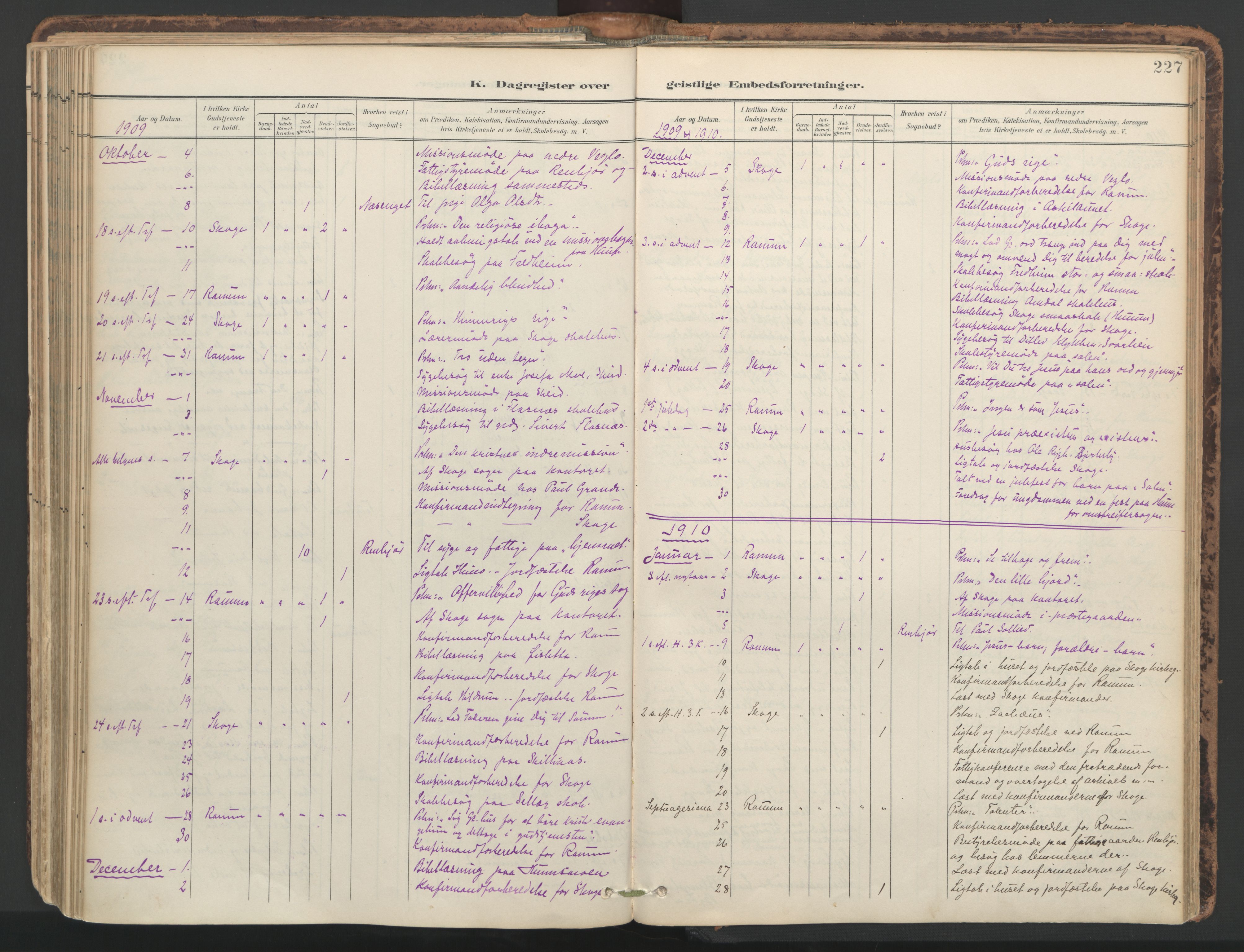 Ministerialprotokoller, klokkerbøker og fødselsregistre - Nord-Trøndelag, SAT/A-1458/764/L0556: Ministerialbok nr. 764A11, 1897-1924, s. 227