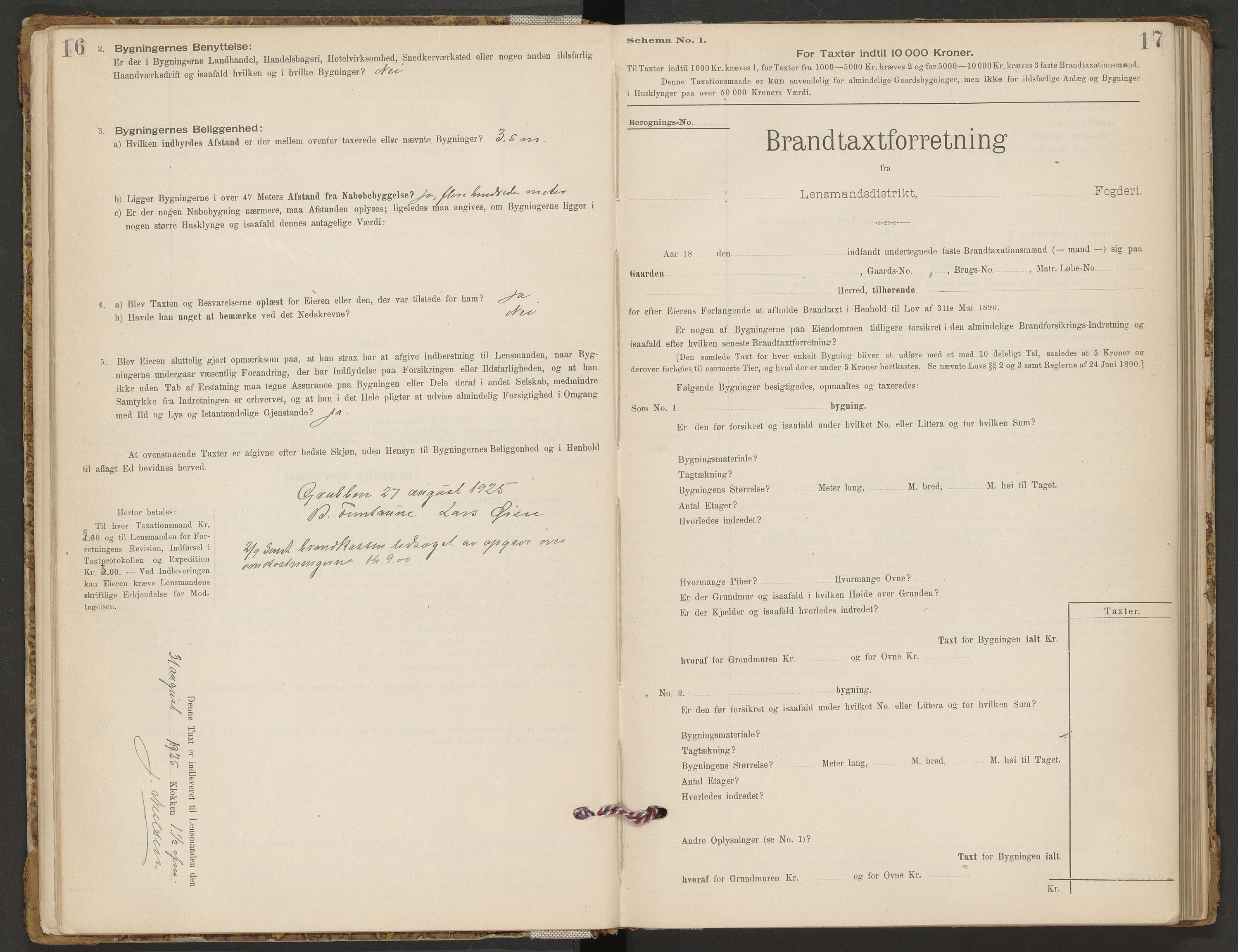 Norges Brannkasse Øvre Stjørdal, AV/SAT-A-1345/Fb/L0001: Branntakstprotokoll, 1901-1932, s. 16-17