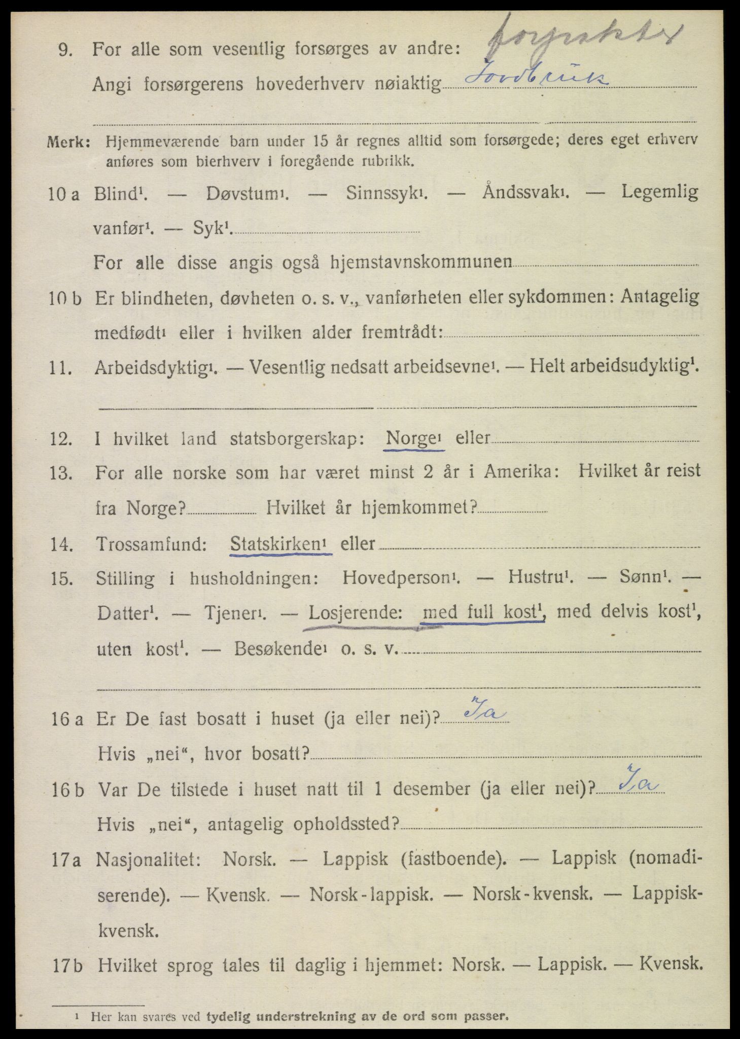SAT, Folketelling 1920 for 1752 Kolvereid herred, 1920, s. 5104