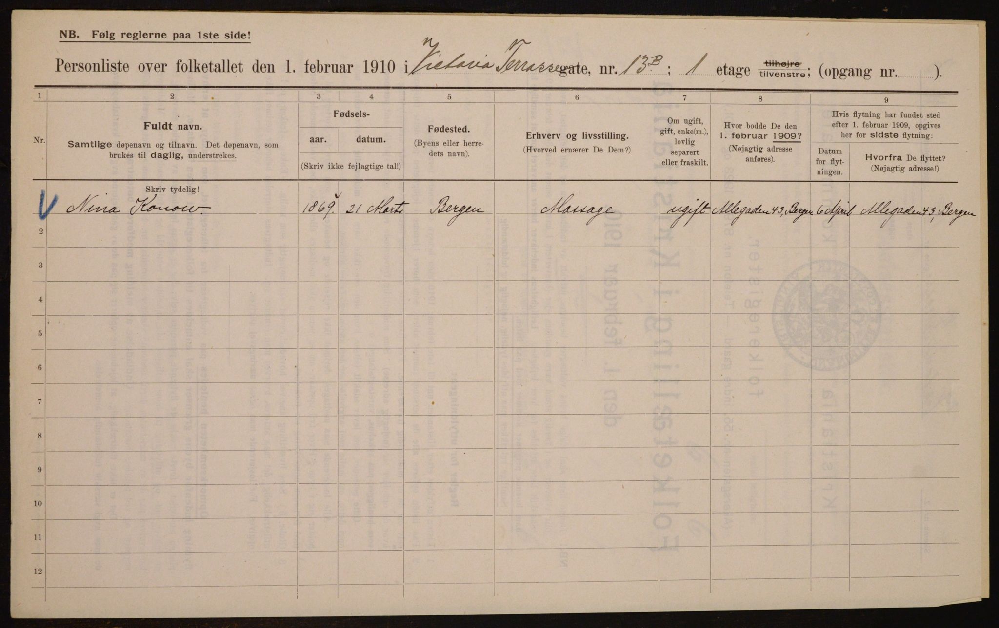 OBA, Kommunal folketelling 1.2.1910 for Kristiania, 1910, s. 117198