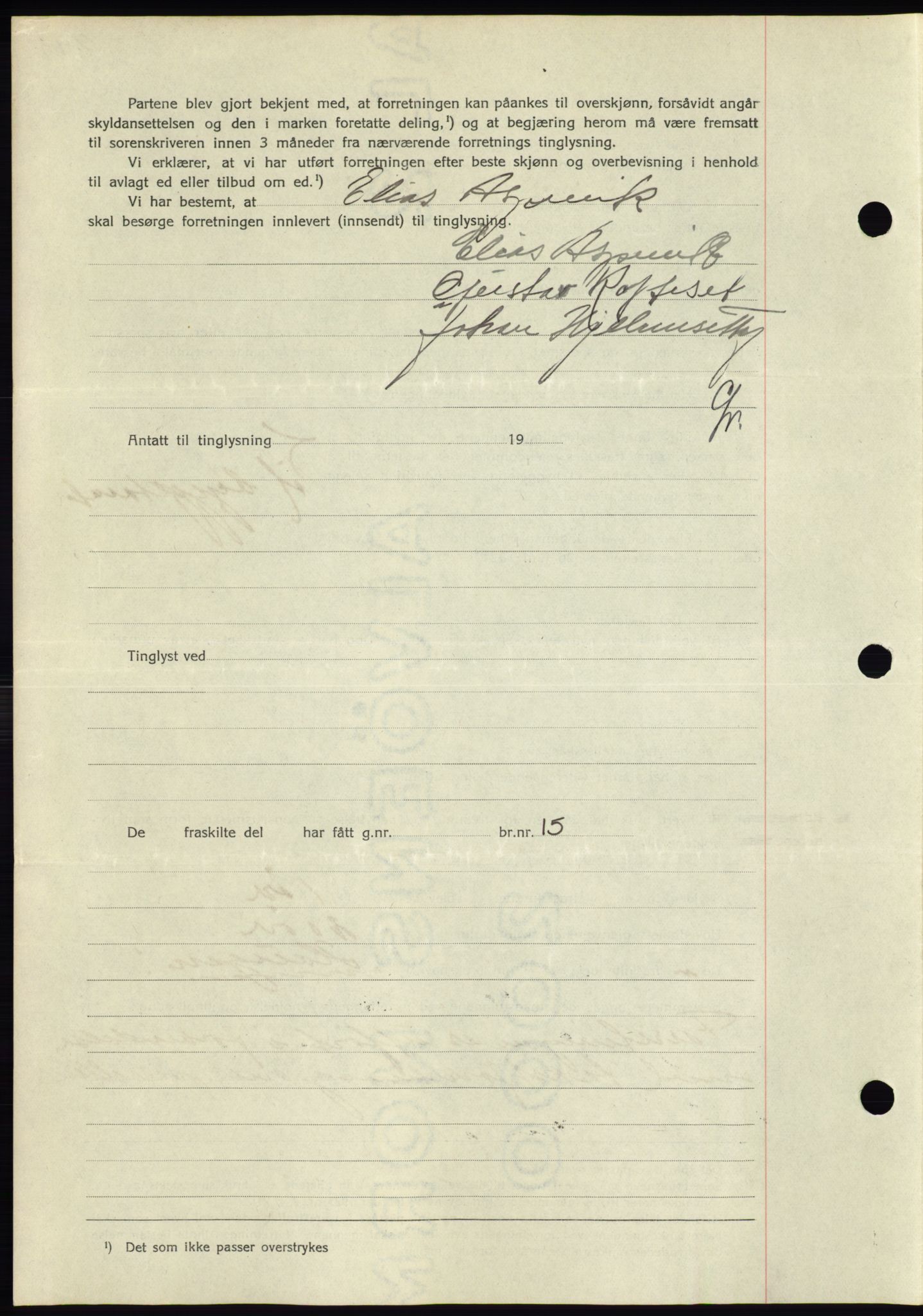 Søre Sunnmøre sorenskriveri, AV/SAT-A-4122/1/2/2C/L0064: Pantebok nr. 58, 1937-1938, Dagboknr: 1807/1937
