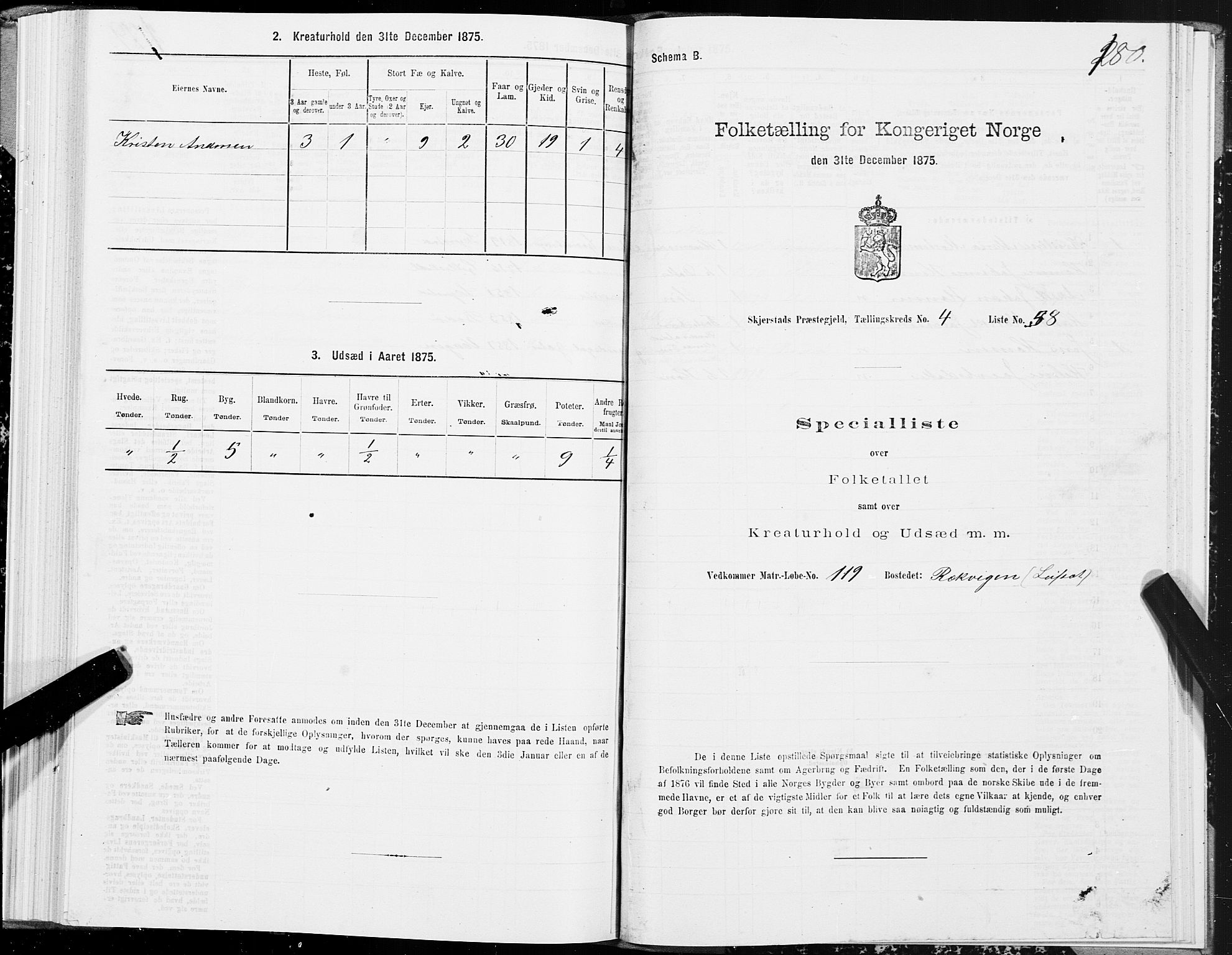 SAT, Folketelling 1875 for 1842P Skjerstad prestegjeld, 1875, s. 2180