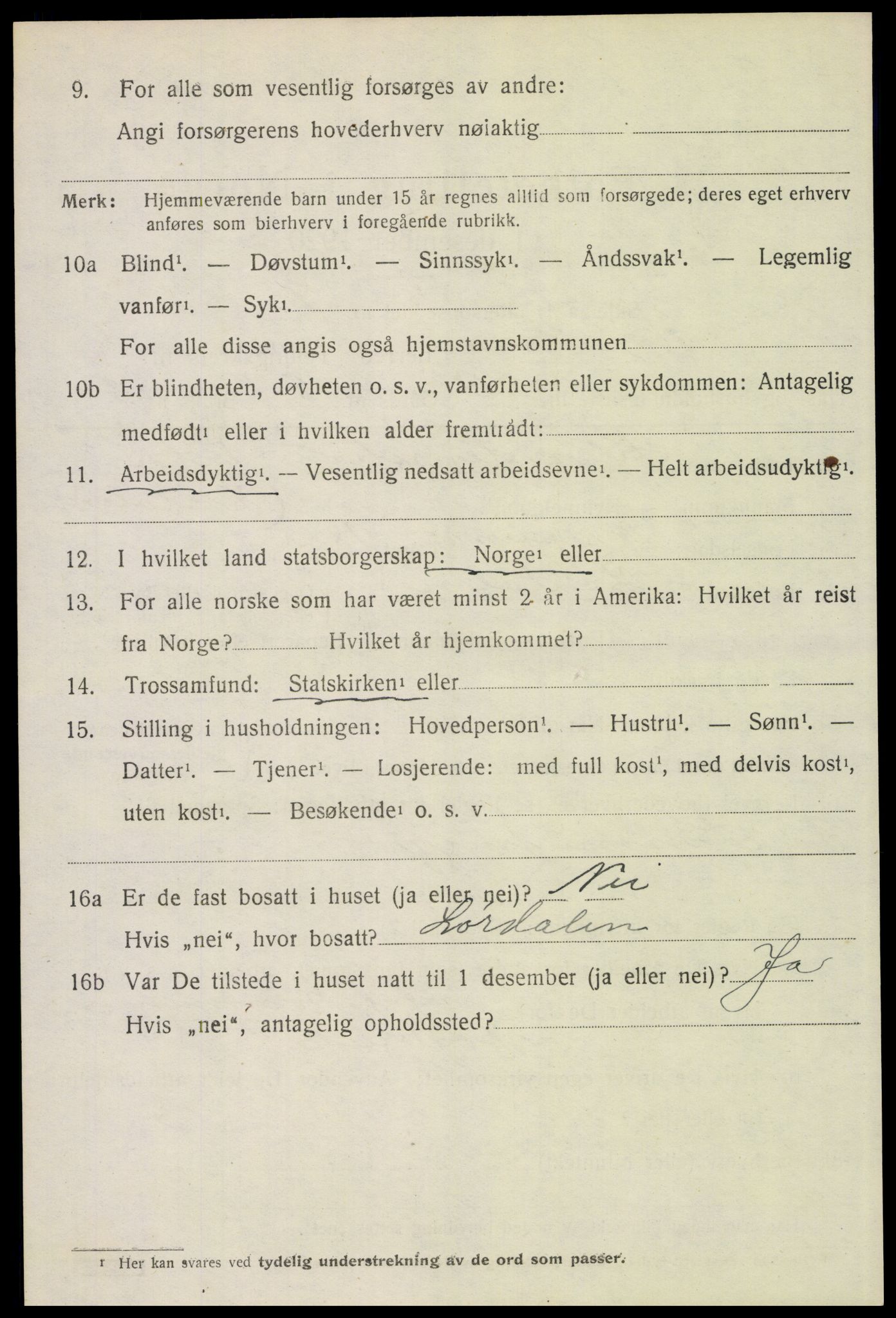 SAH, Folketelling 1920 for 0428 Trysil herred, 1920, s. 4294
