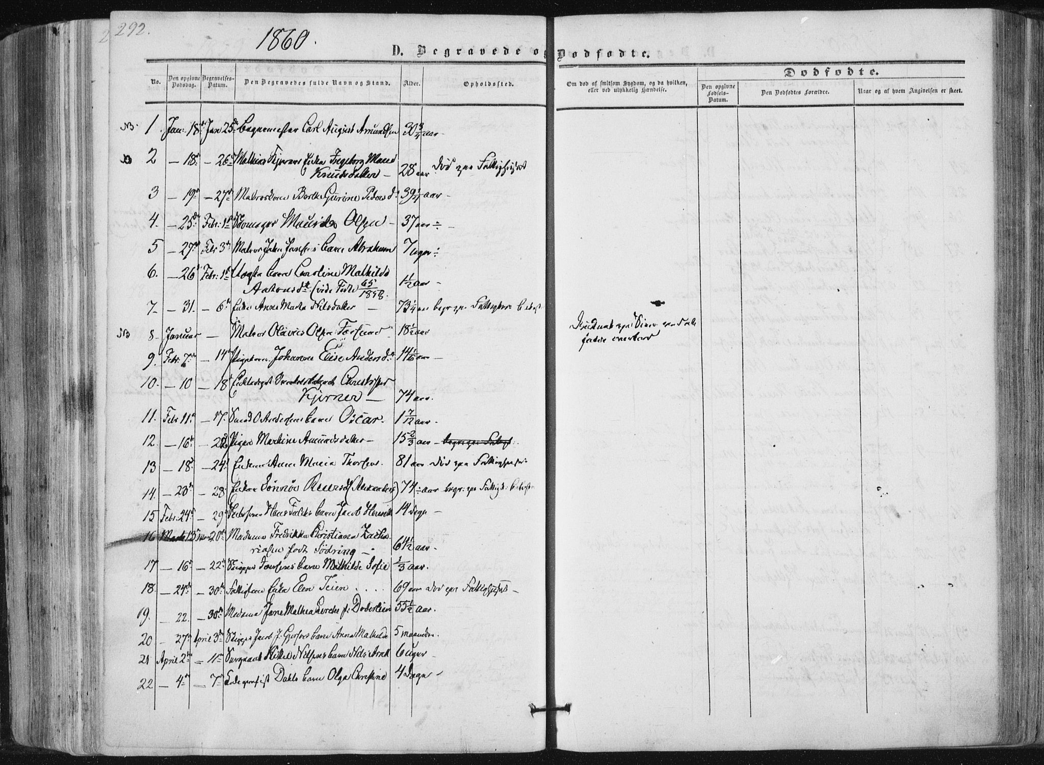 Tønsberg kirkebøker, AV/SAKO-A-330/F/Fa/L0008: Ministerialbok nr. I 8, 1855-1864, s. 292
