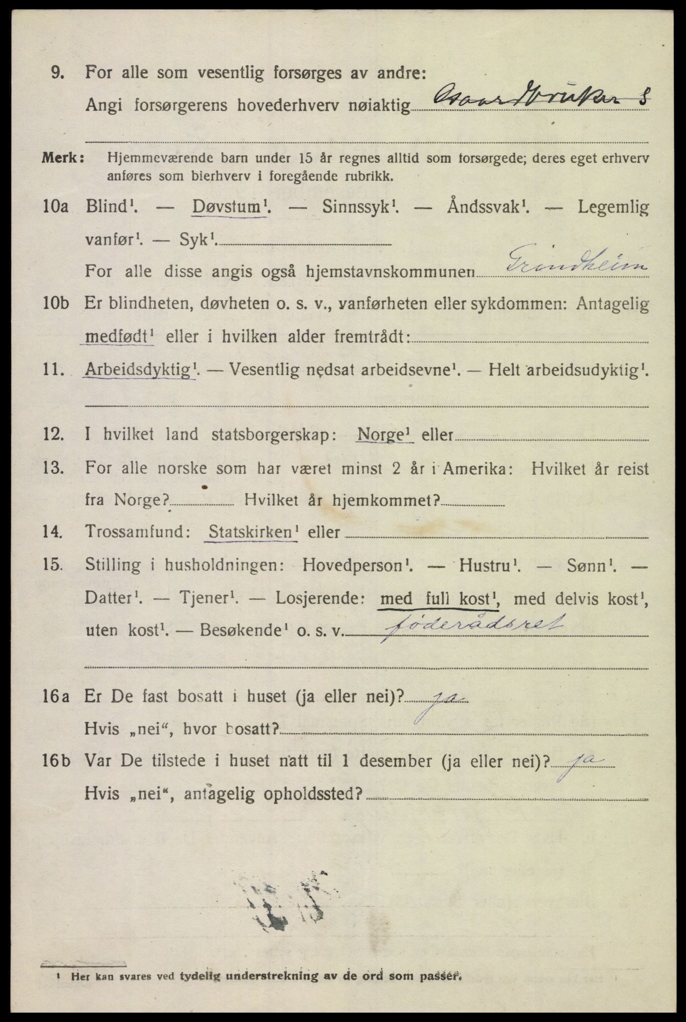 SAK, Folketelling 1920 for 1025 Grindheim herred, 1920, s. 412