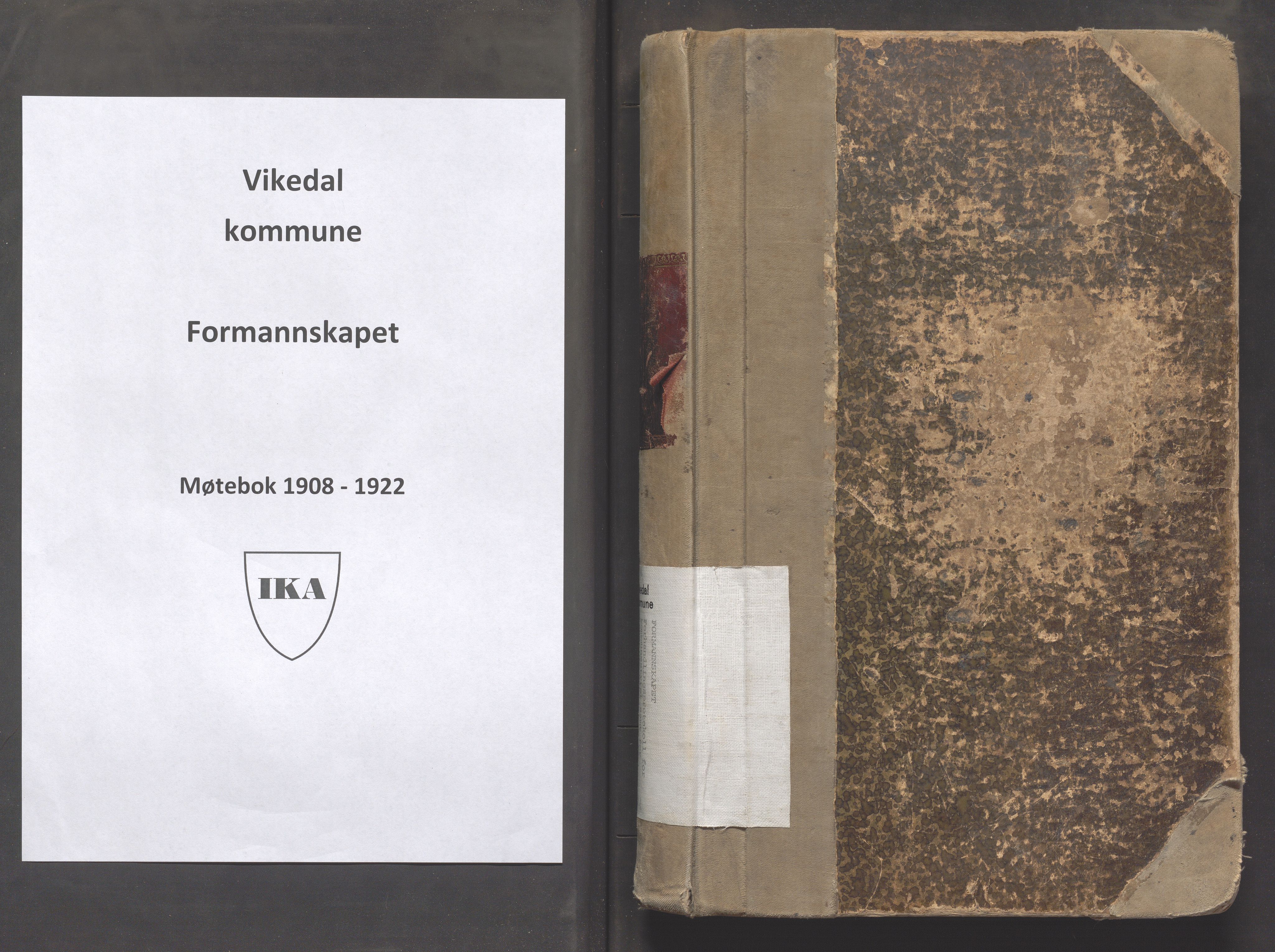 Vikedal kommune - Formannskapet, IKAR/K-100598/A/Aa/L0004: Møtebok, 1908-1922