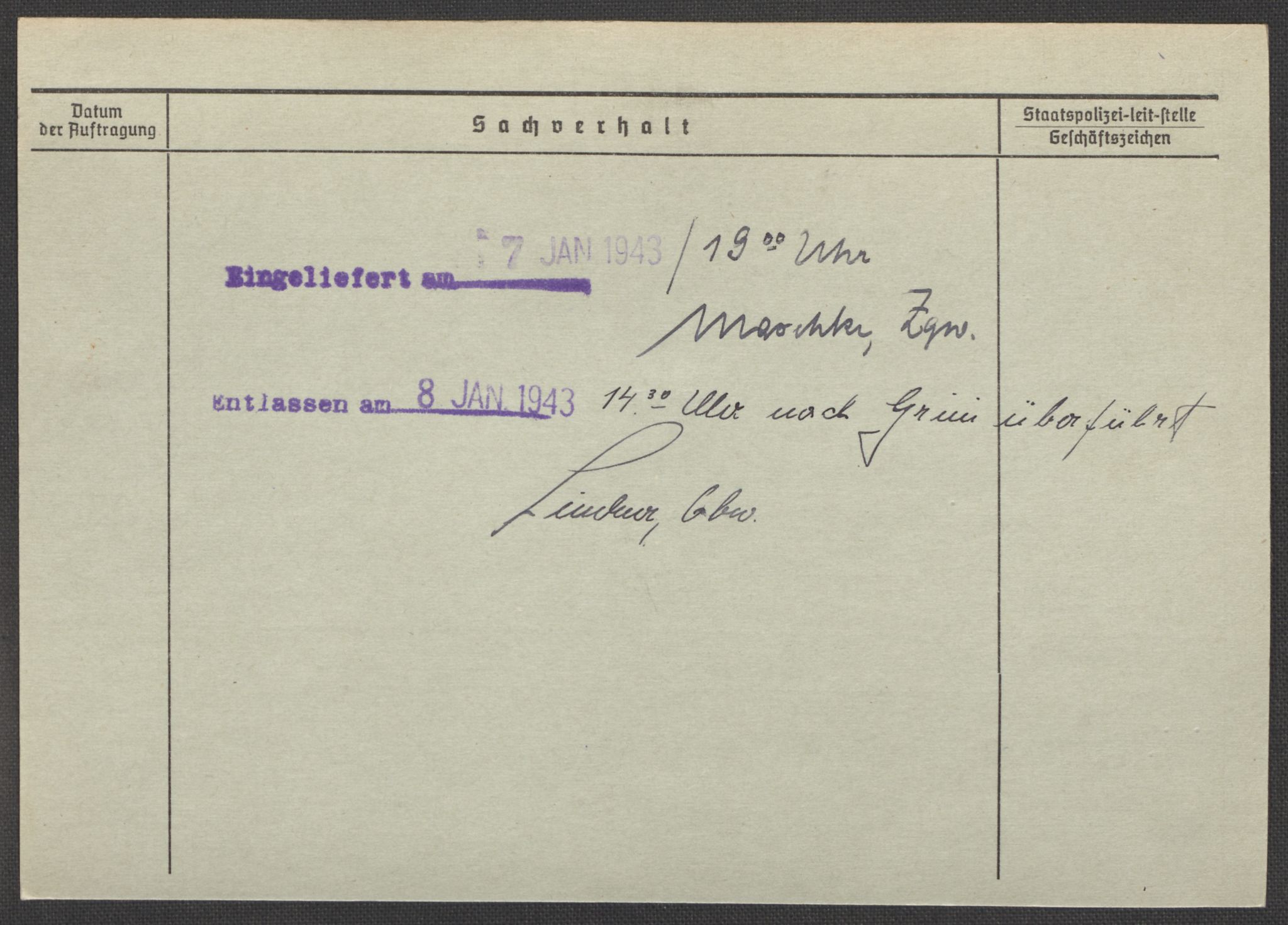 Befehlshaber der Sicherheitspolizei und des SD, RA/RAFA-5969/E/Ea/Eaa/L0005: Register over norske fanger i Møllergata 19: Hø-Kj, 1940-1945, s. 1060